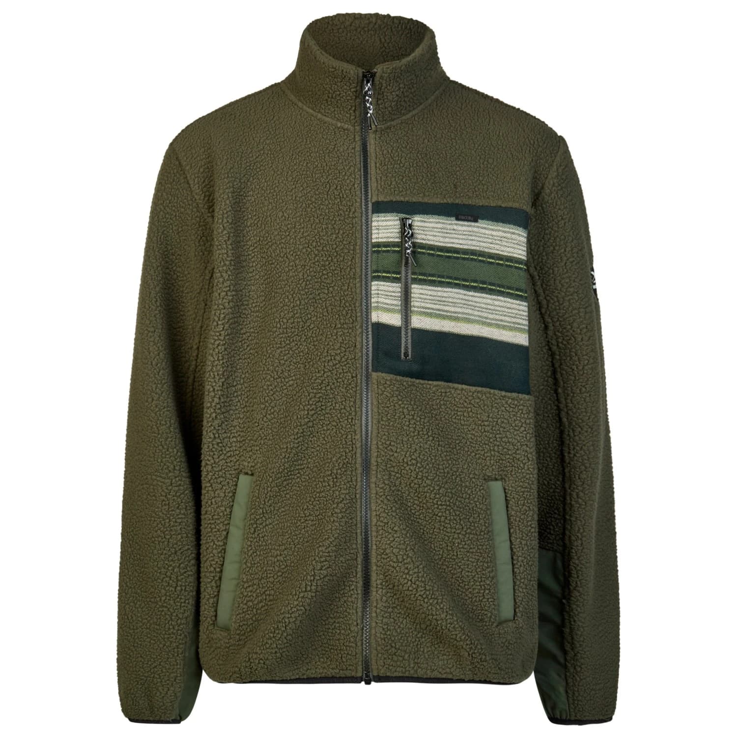 Мъжко поларено яке Iriedaily Wonderer Track Jacket Fleece jacket - Night / Olive
