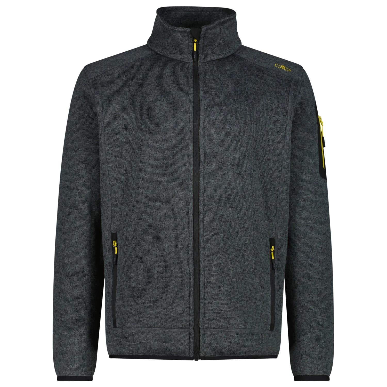 Поларено яке CMP Jacket Jacquard Knitted 3H60747N Fleece jacket - Grey / Nero