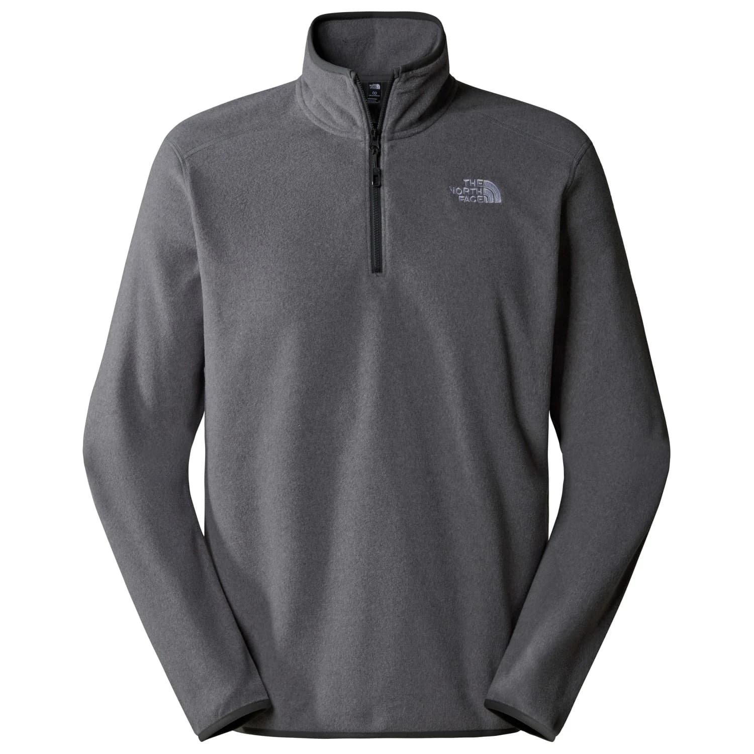 Мъжки поларен пуловер The north face 100 Glacier 1/4 Zip Fleece jumper - TNF Medium Grey Heather / Black