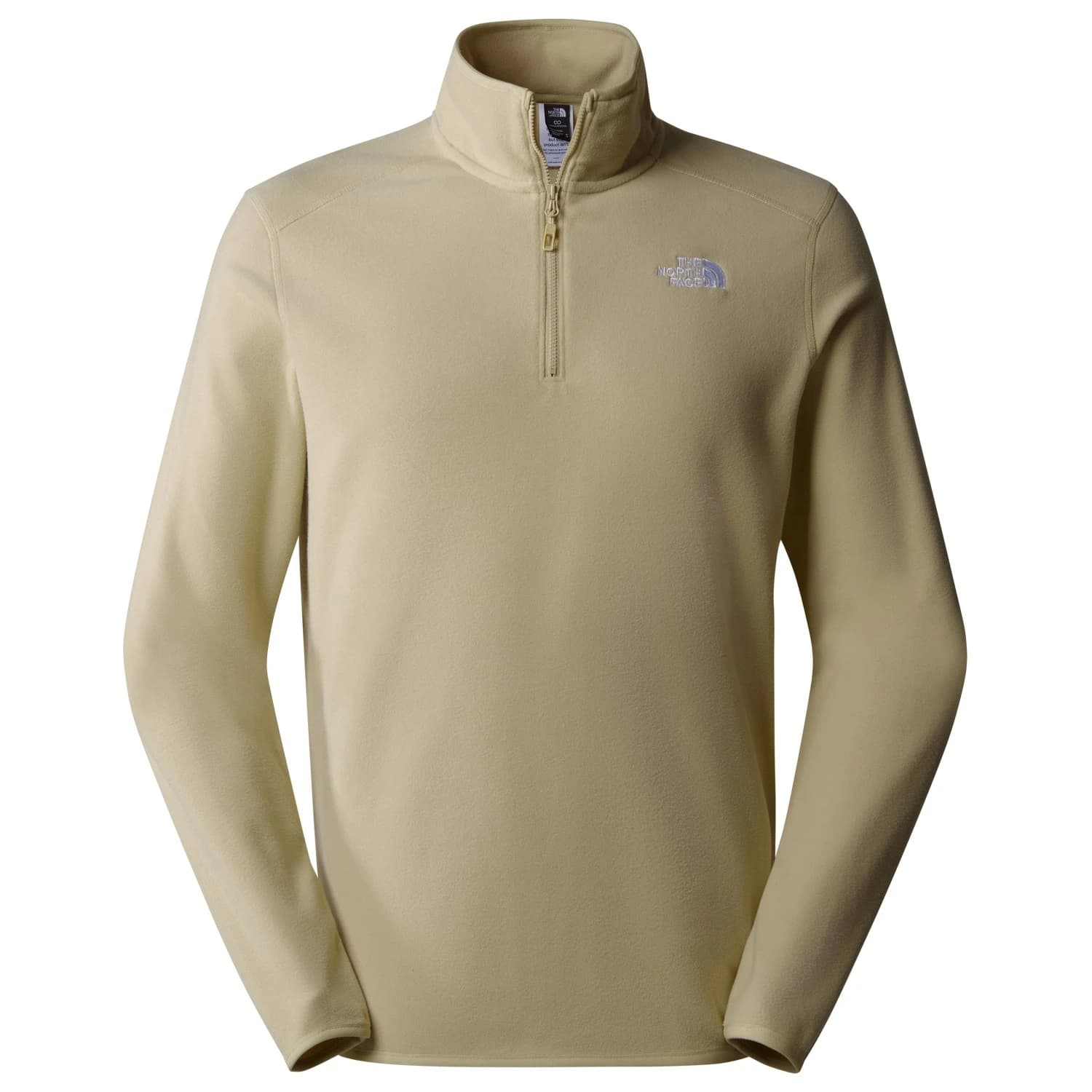 Мъжки поларен пуловер The north face 100 Glacier 1/4 Zip Fleece jumper - Zion Orange / Concrete Grey