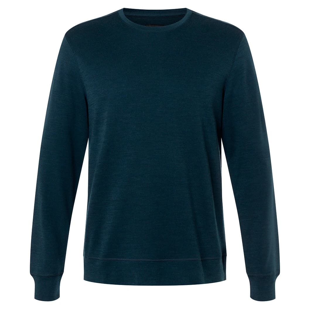 Мъжки вълнен пуловер Super.natural Solution Bio Crew Merino jumper - Blueberry