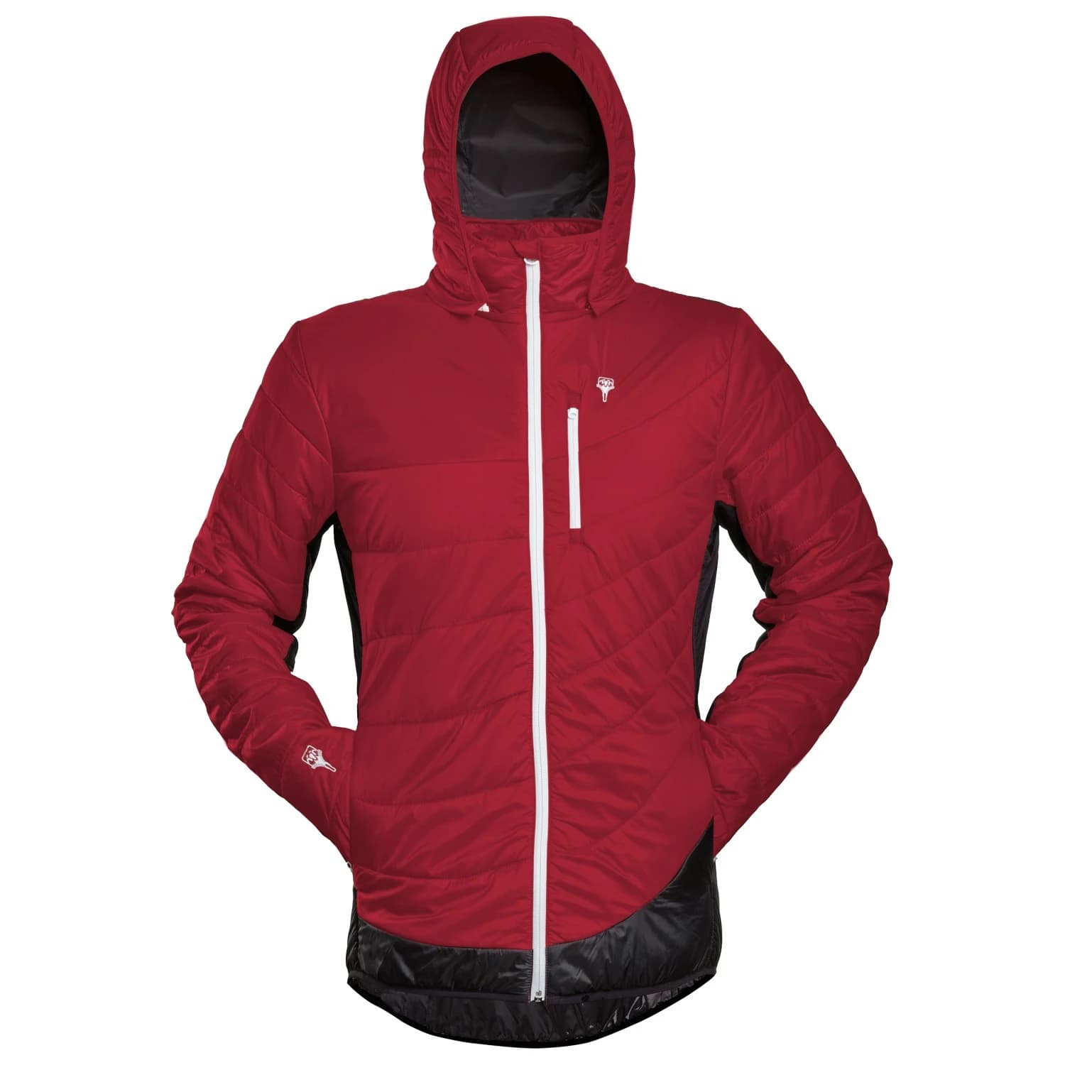Мъжко вълнено яке Grüezi bag Refreshful Silkwool Jacket Insulation jacket - Cherry / Black