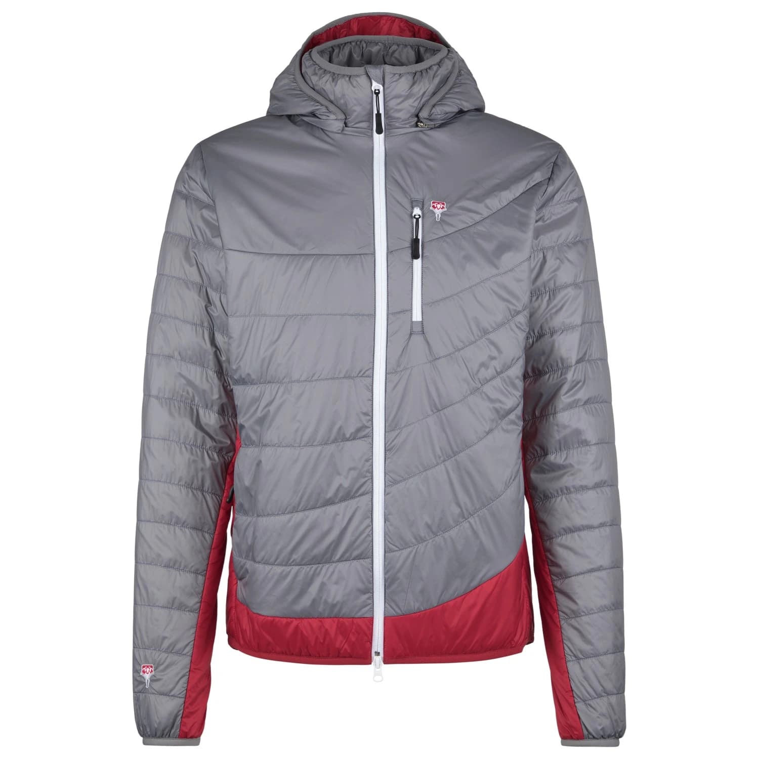 Мъжко вълнено яке Grüezi Bag Refreshful Silkwool Jacket Insulation jacket - Grey / Cherry