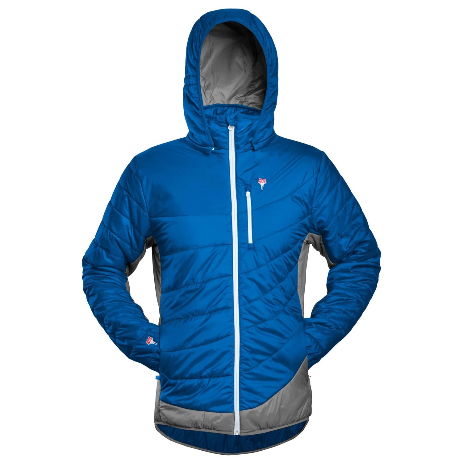 Вълнено яке Grüezi Bag Refreshful Silkwool Jacket Insulation jacket - Skydiver Blue-Grey
