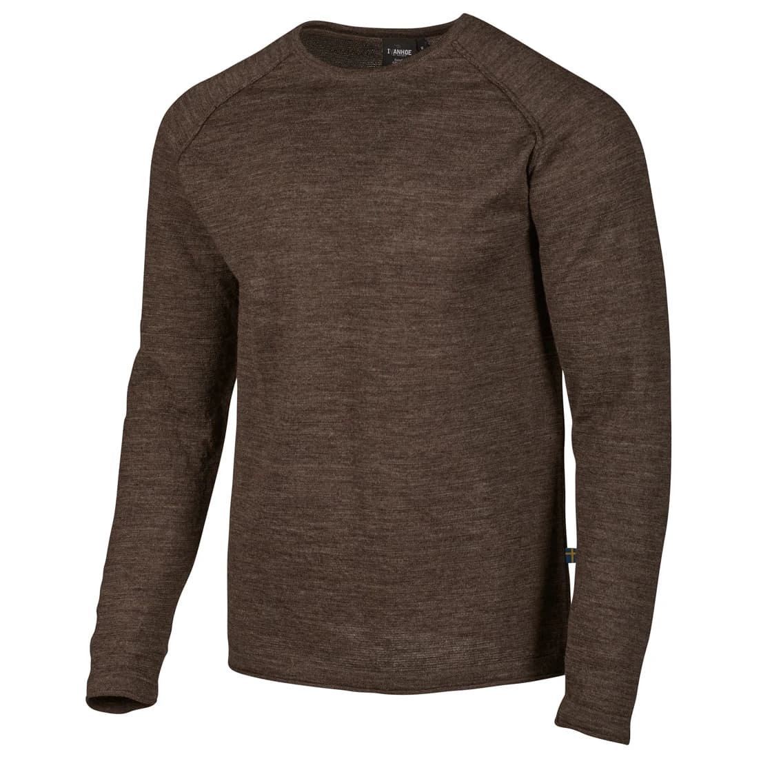 Вълнен пуловер Ivanhoe of Sweden NLS Beech Crewneck Wool jumper - Coffee Bean