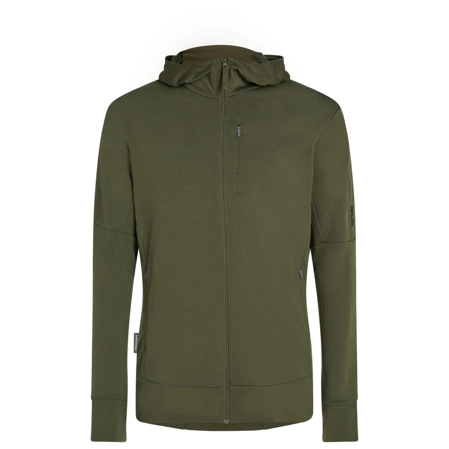 Мъжко вълнено яке Icebreaker Merino 260 Quantum IV L/S Zip Hoodie Merino hoodie - Loden