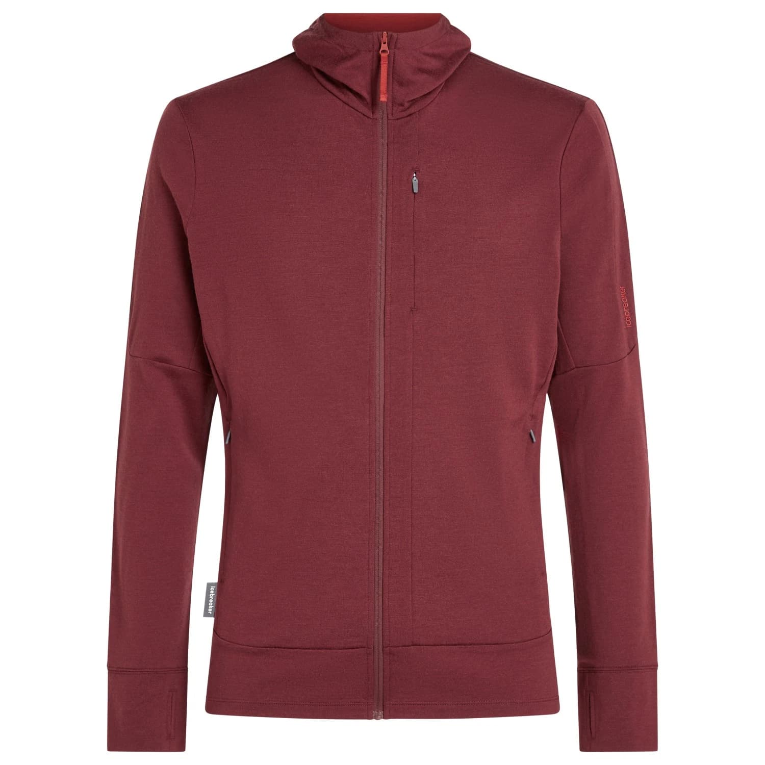 Мъжко вълнено яке Icebreaker Merino 260 Quantum IV L/S Zip Hoodie Merino hoodie - Port / Agate
