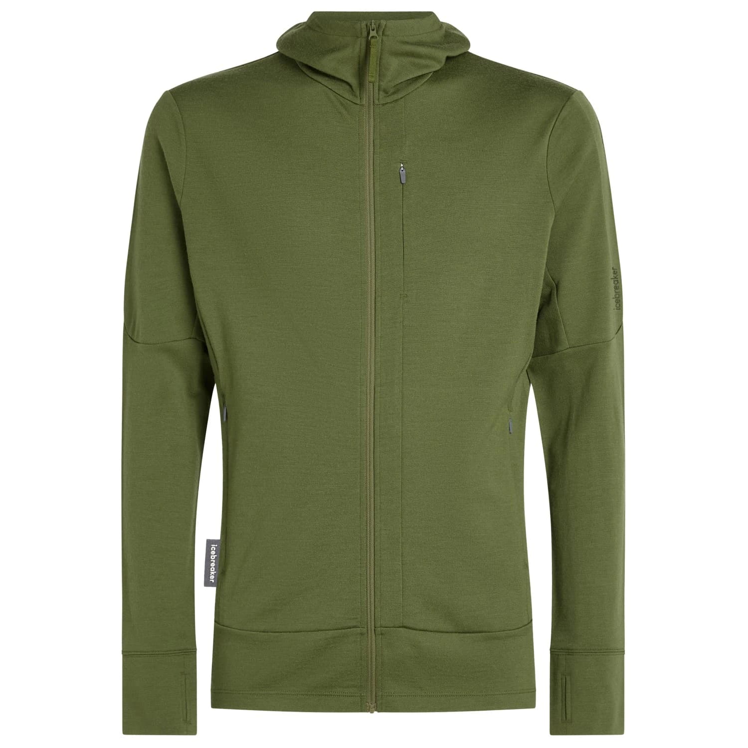 Мъжко вълнено яке Icebreaker Merino 260 Quantum IV L/S Zip Hoodie Merino hoodie - Sphagnum