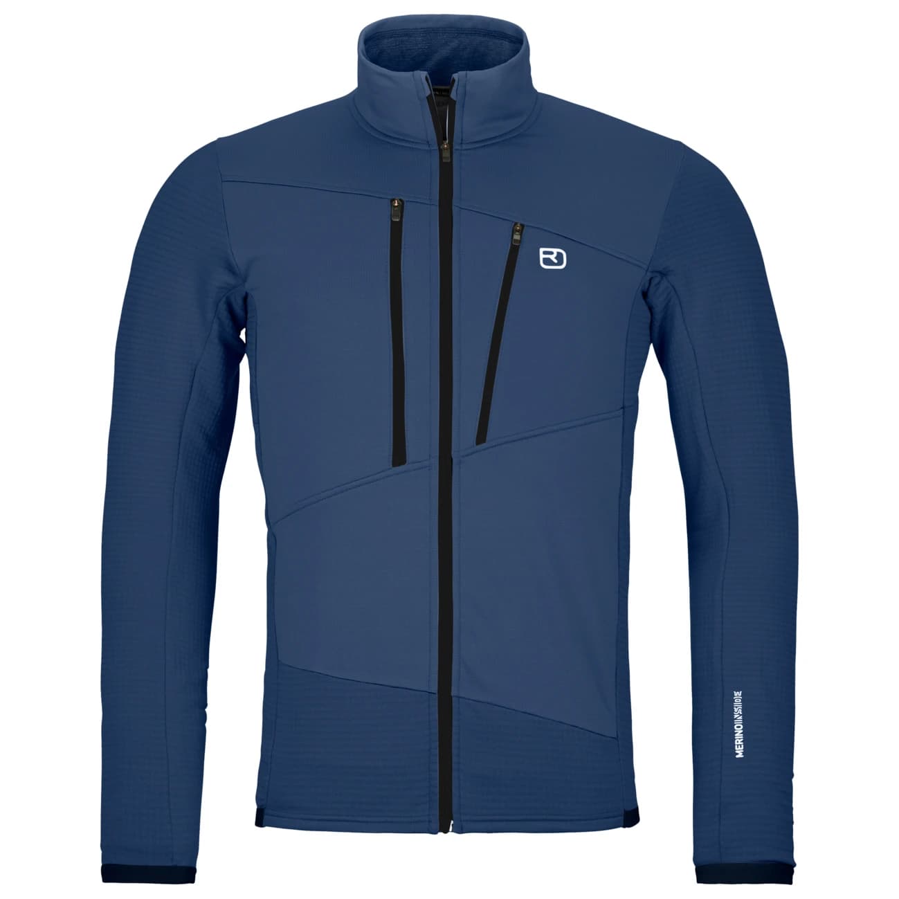 Мъжко вълнено яке Ortovox Fleece Grid Jacket Fleece jacket - Blue Nunatak