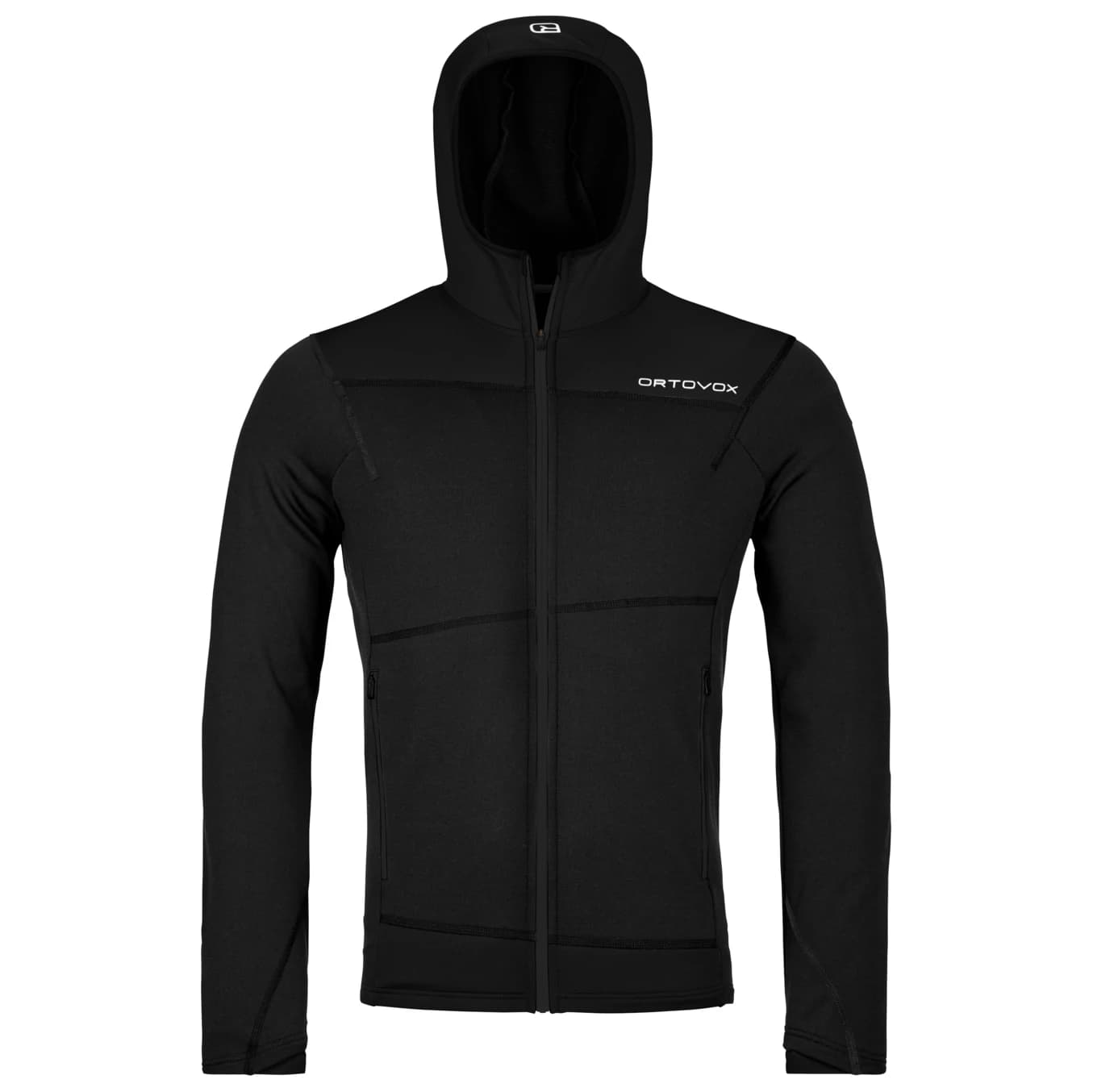 Мъжко вълнено яке Ortovox Fleece Light Hoody Fleece jacket - Black Raven III