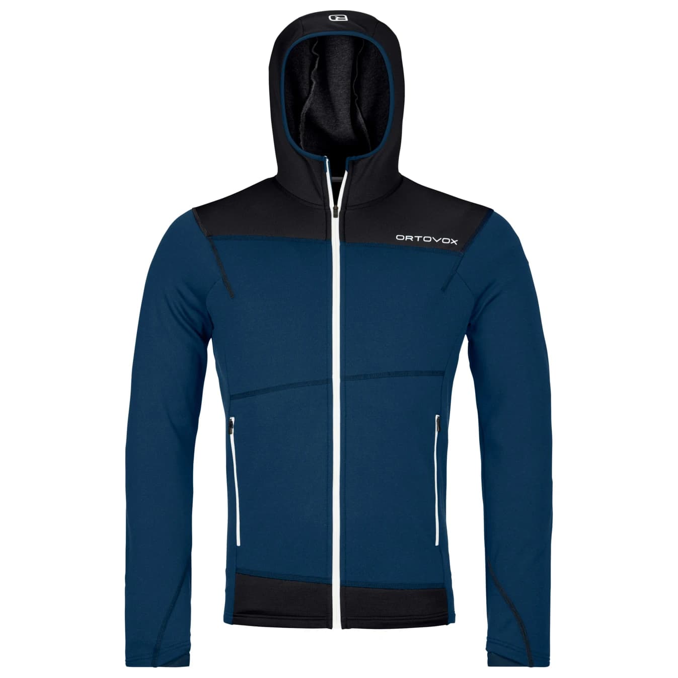 Мъжко вълнено яке Ortovox Fleece Light Hoody Fleece jacket - Deep Ocean III