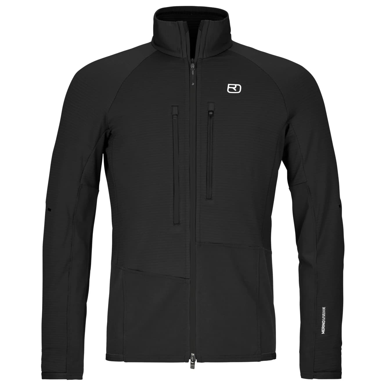Мъжко поларено яке Ortovox Fleece Rib Jacket Fleece jacket - Black Raven