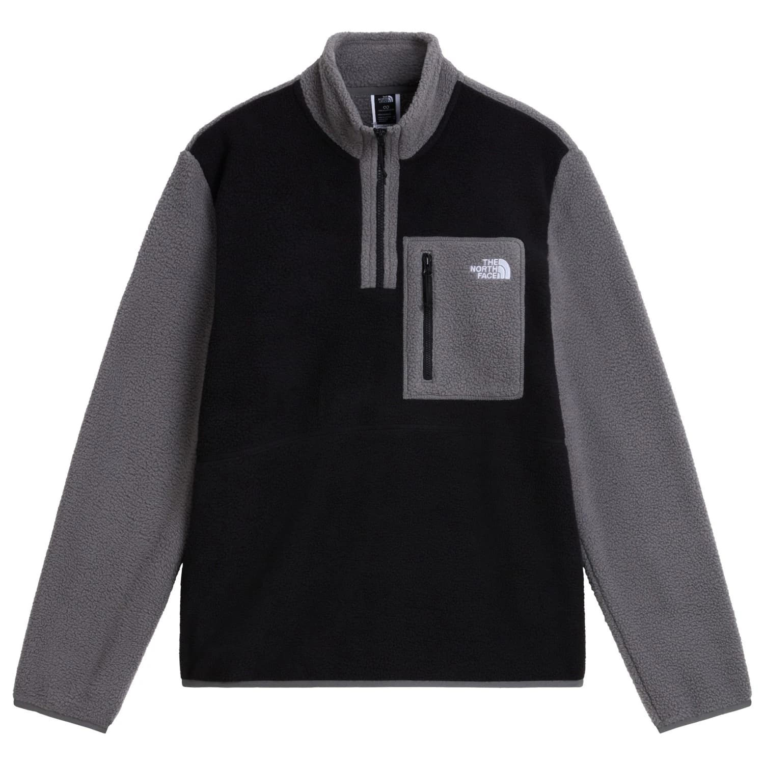 Мъжки поларен пуловер The North Face Yumiori 1/4 Zip Fleece jumper - TNF Black / Smoked Pearl