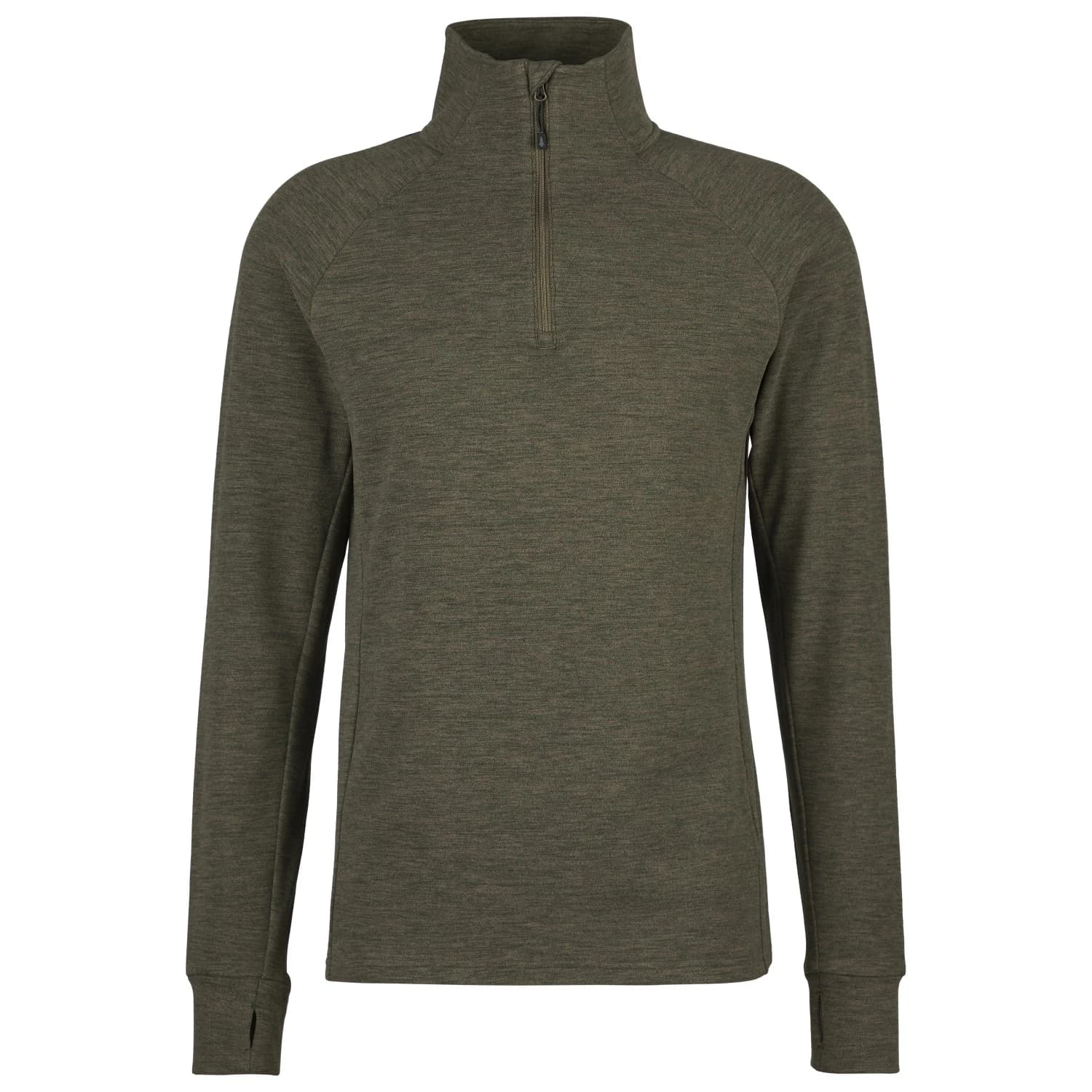 Мъжки поларен пуловер Heber Peak TimberHe. Fleece Half Zip Fleece jumper - Deep Brown Melange