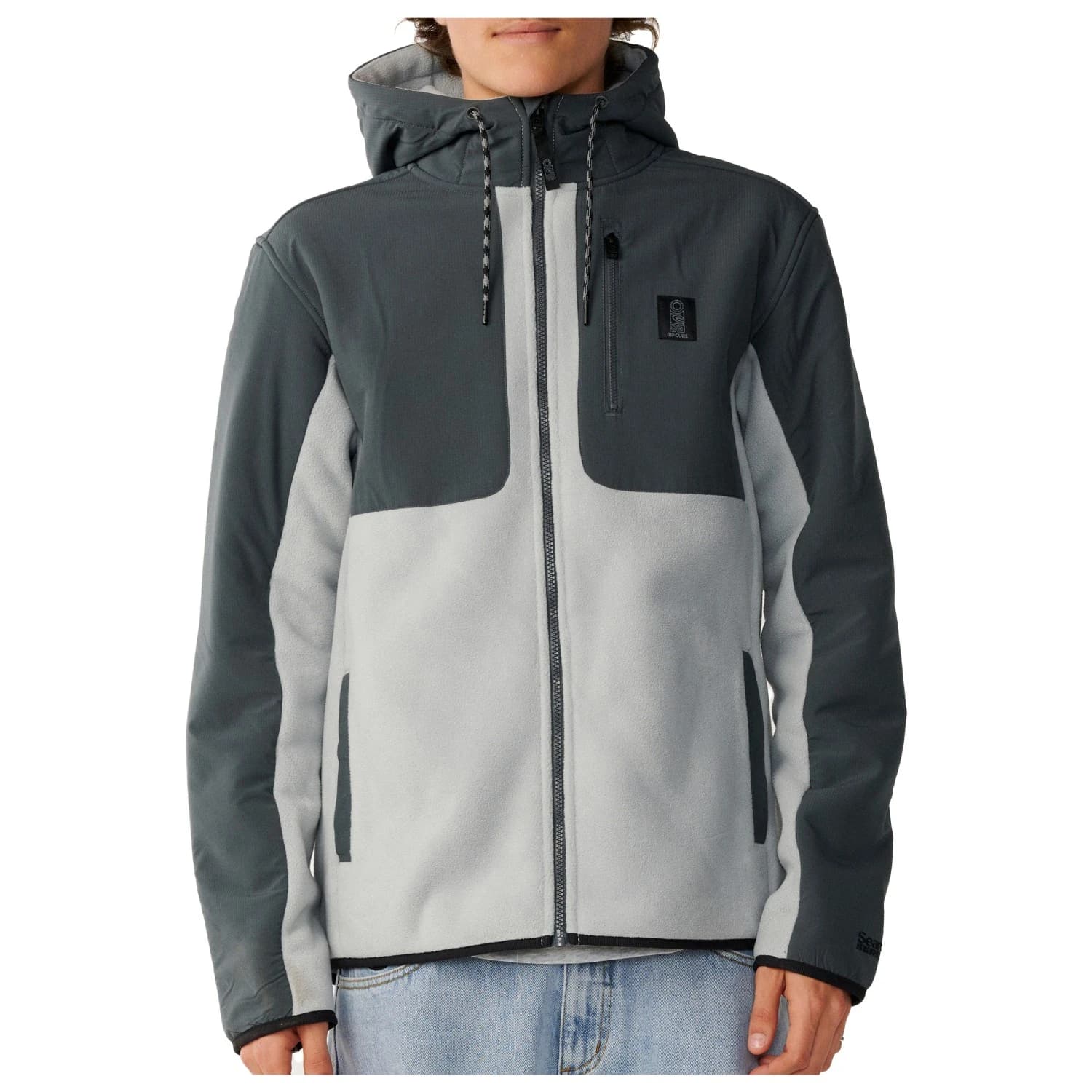 Поларено яке Rip Curl Anti Series Search Fleece jacket - Charcoal Grey