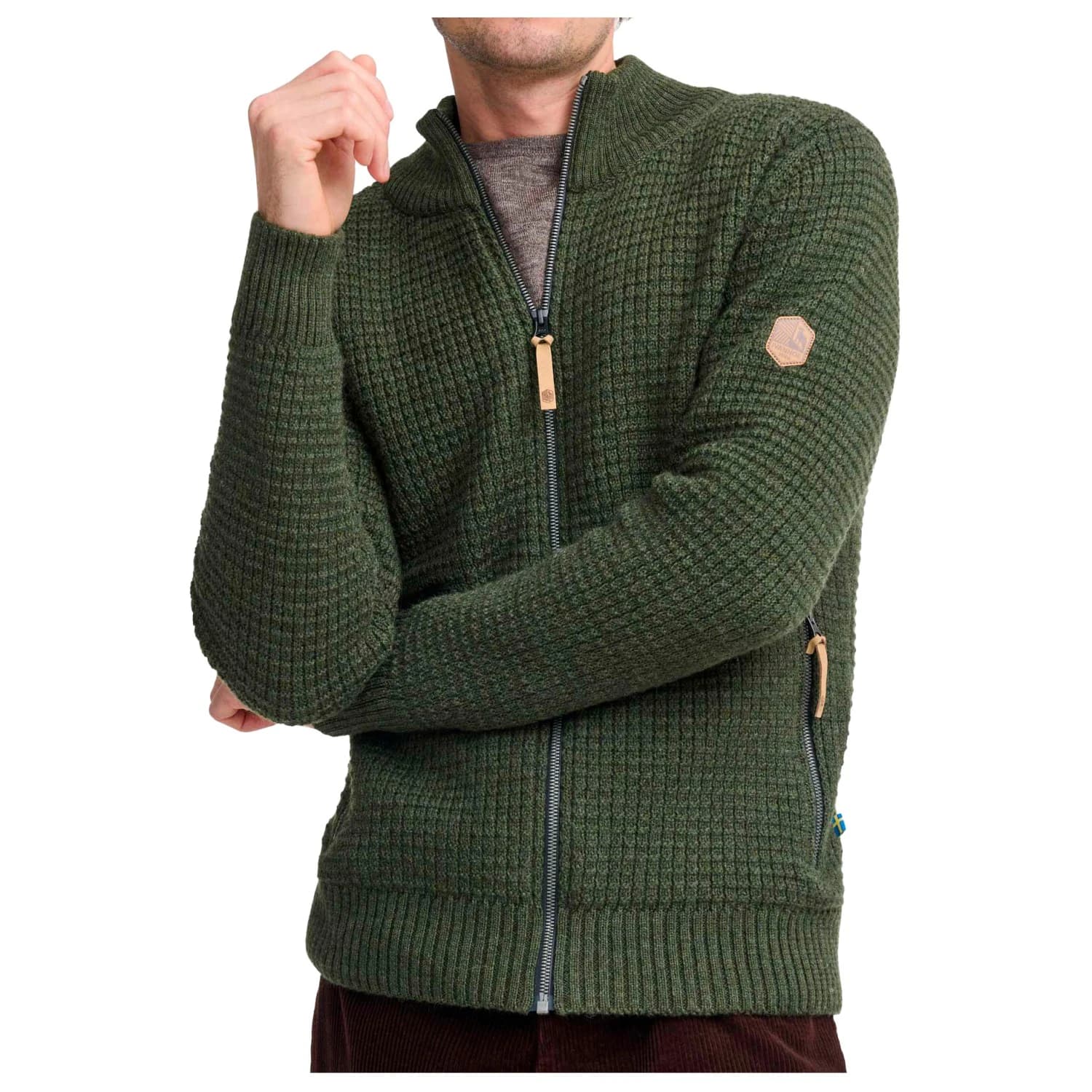 Мъжко вълнено яке Ivanhoe of Sweden Moritz Full Zip Wool jacket - Loden Green