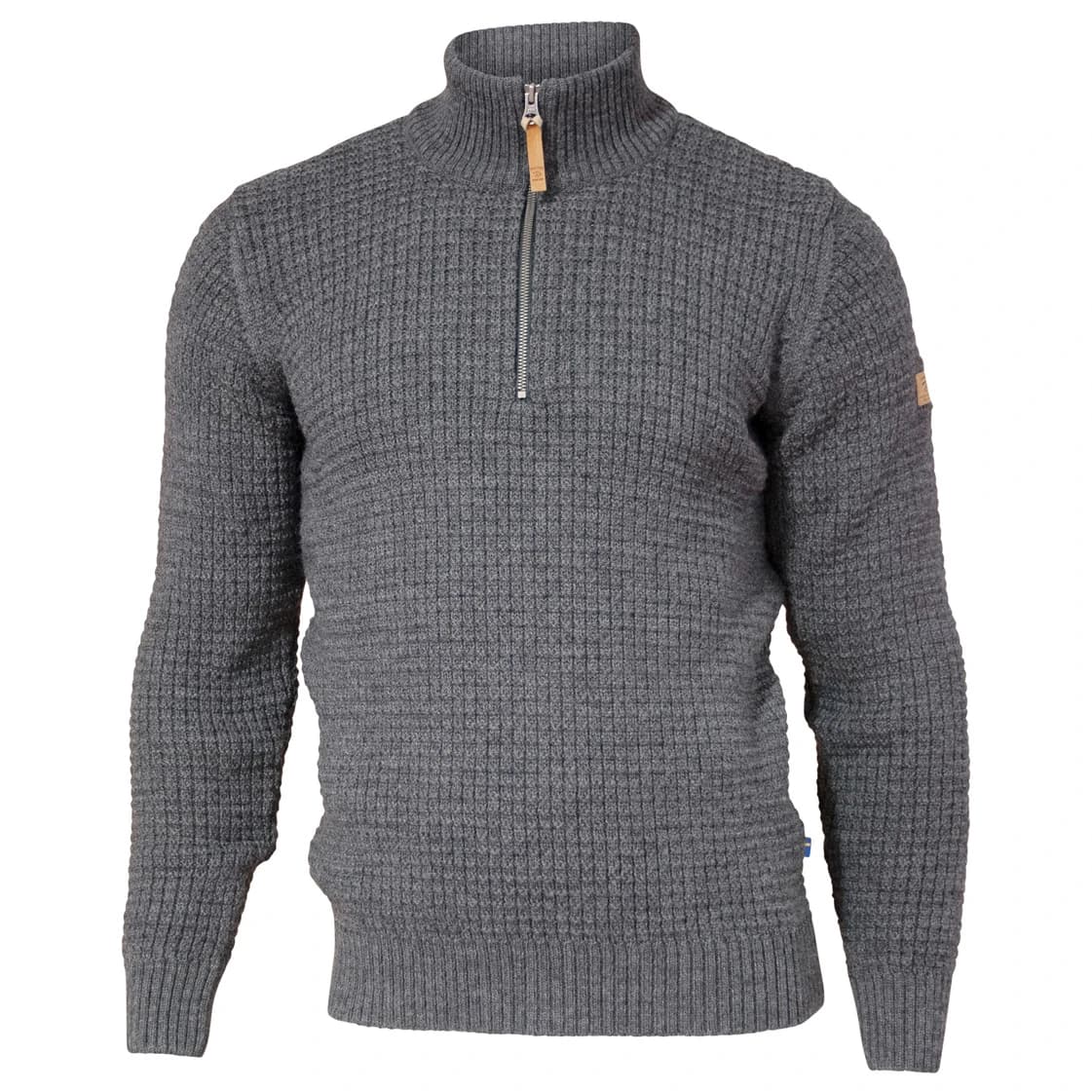 Мъжки вълнен пуловер Ivanhoe of Sweden Moritz Half Zip Wool jumper - Grey