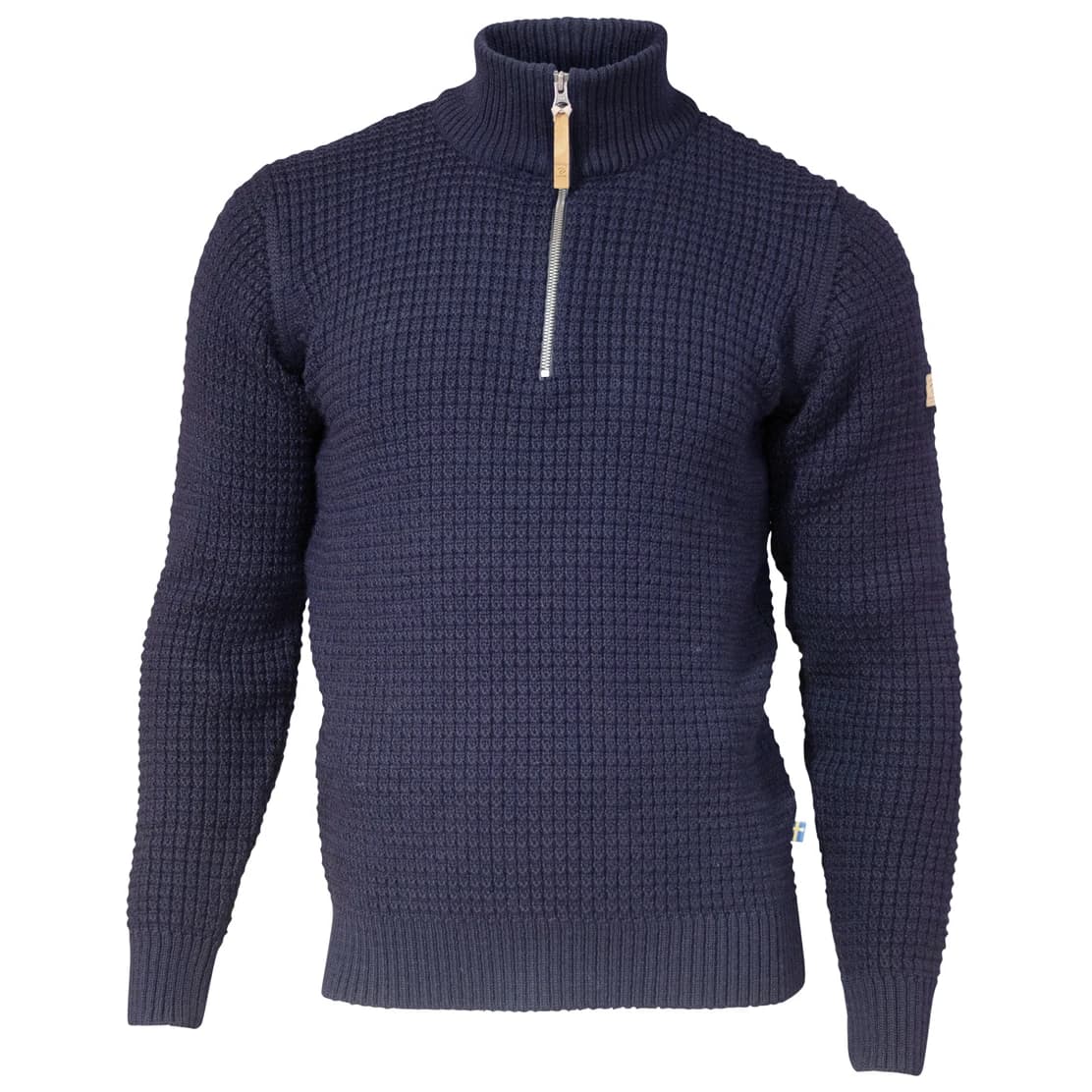 Мъжки вълнен пуловер Ivanhoe of Sweden Moritz Half Zip Wool jumper - Navy