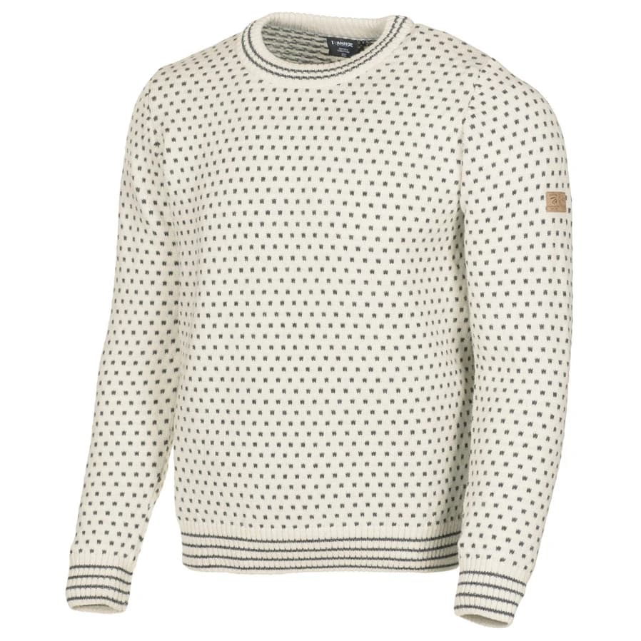 Мъжки вълнен пуловер Ivanhoe of Sweden Sverre Crewneck Wool jumper - Off White