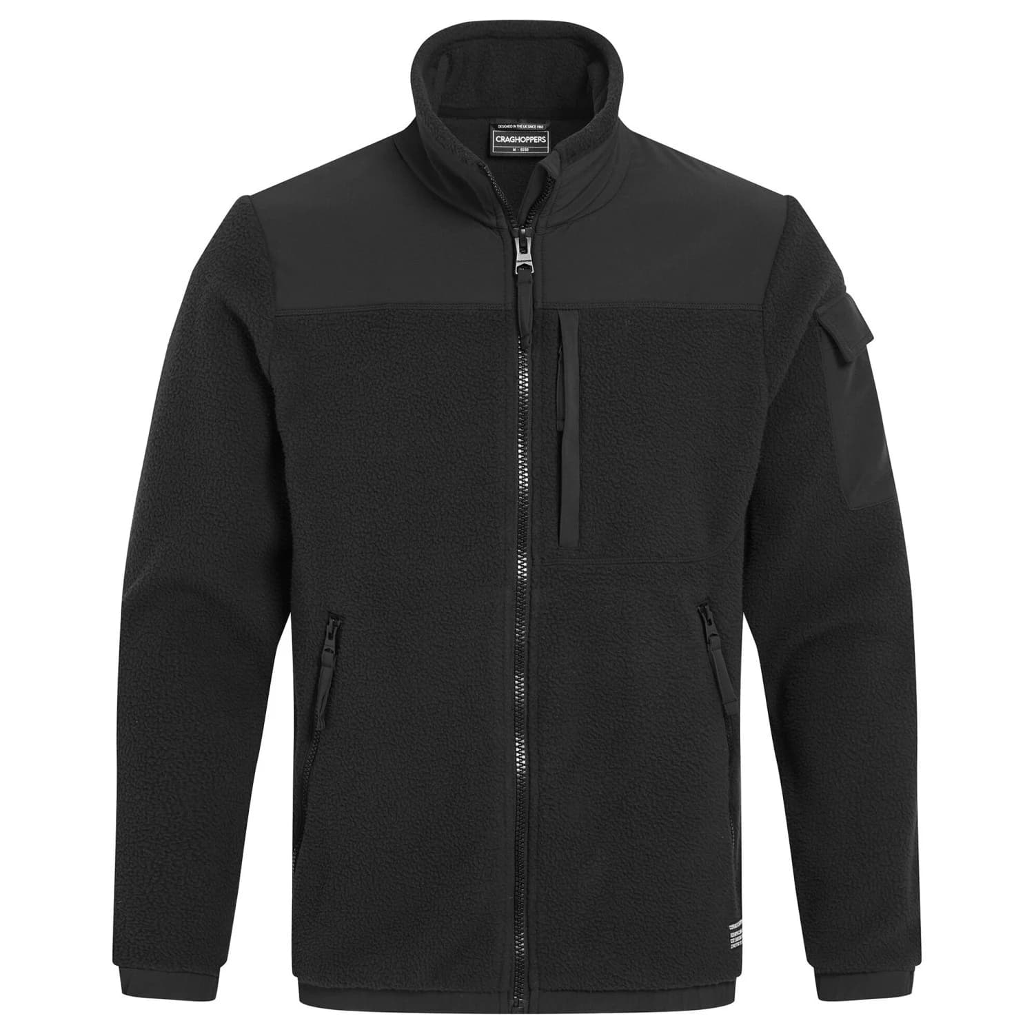 Мъжко поларено яке Craghoppers Co2Renu Lumus Jacket Fleece jacket - Black