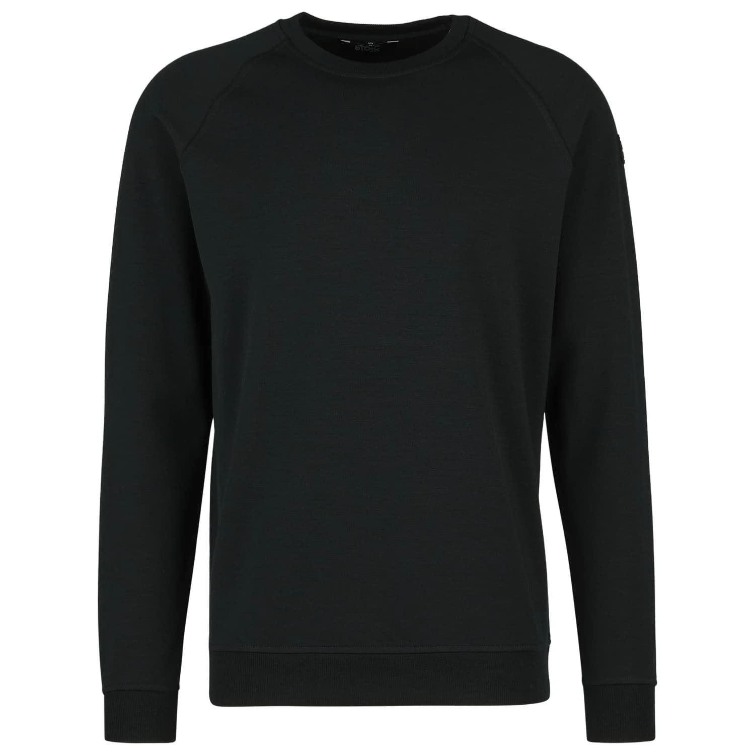 Мъжки вълнен пуловер Stoic MerinoFleece355 MMXX.Lulea Crew Merino jumper - Black