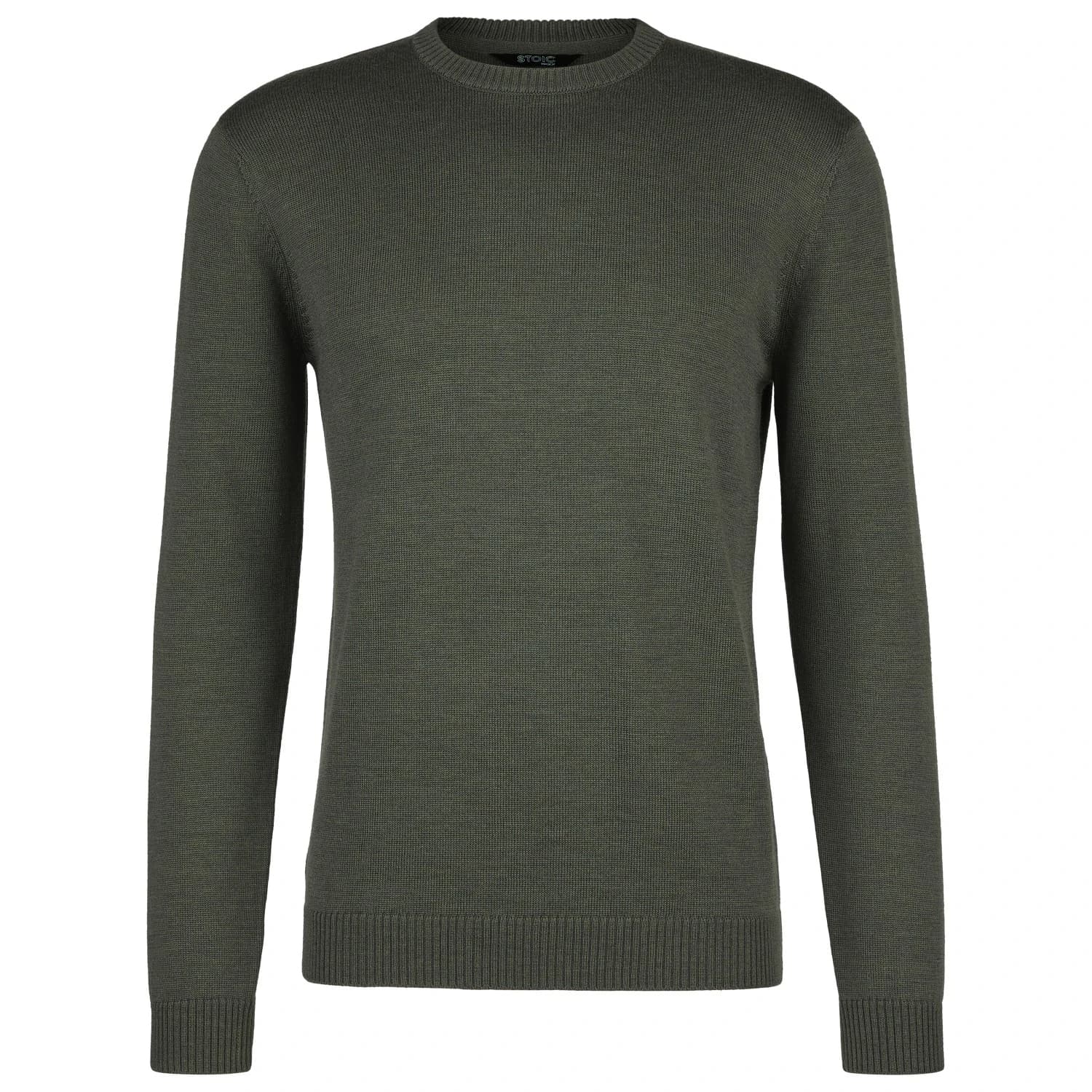 Мъжки вълнен пуловер Stoic MerinoKnit MMXX.Kniva Sweater Merino jumper - Dark Olive / Melange