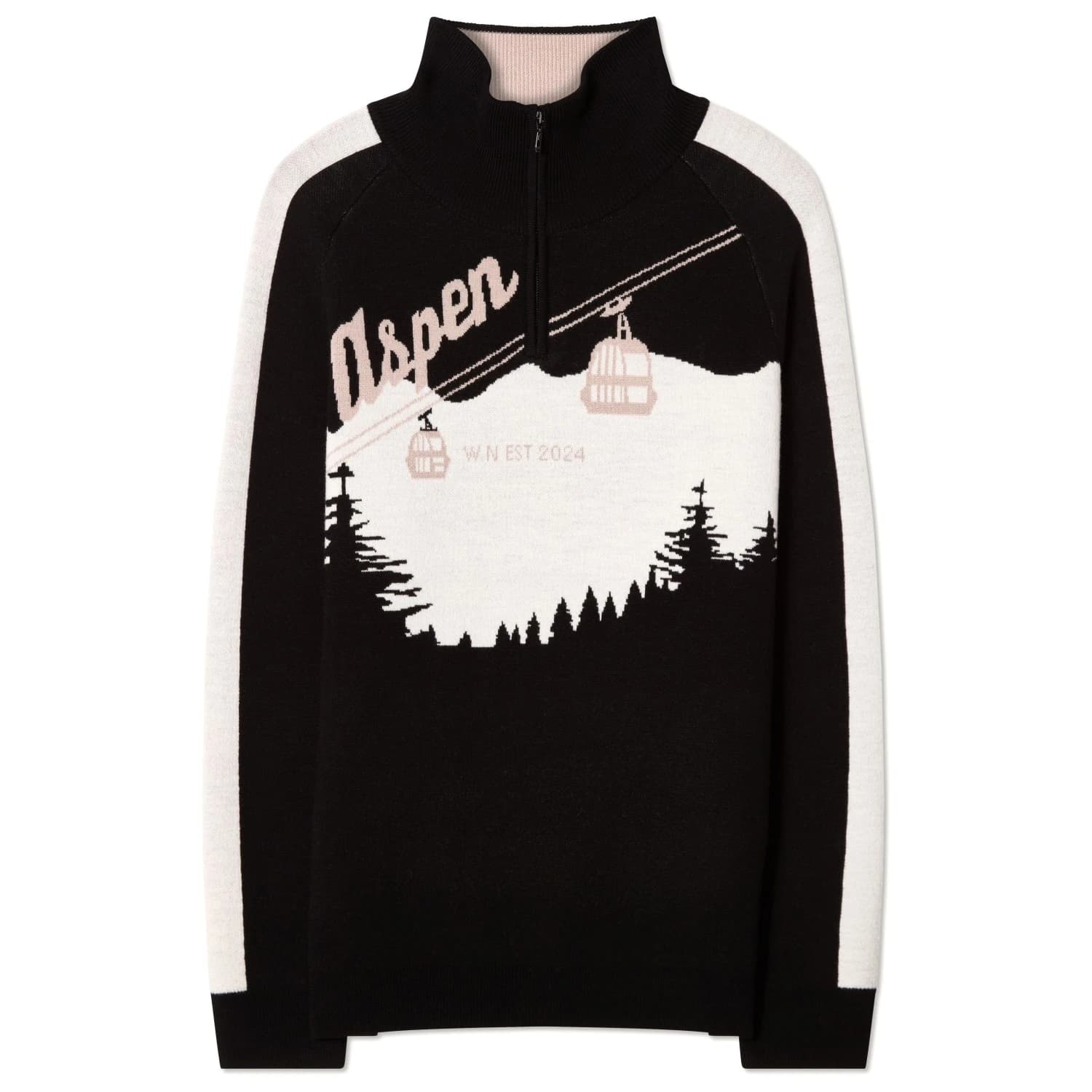 Мъжки вълнен пуловер We Norwegians Afterski Sweater Merino jumper - Black