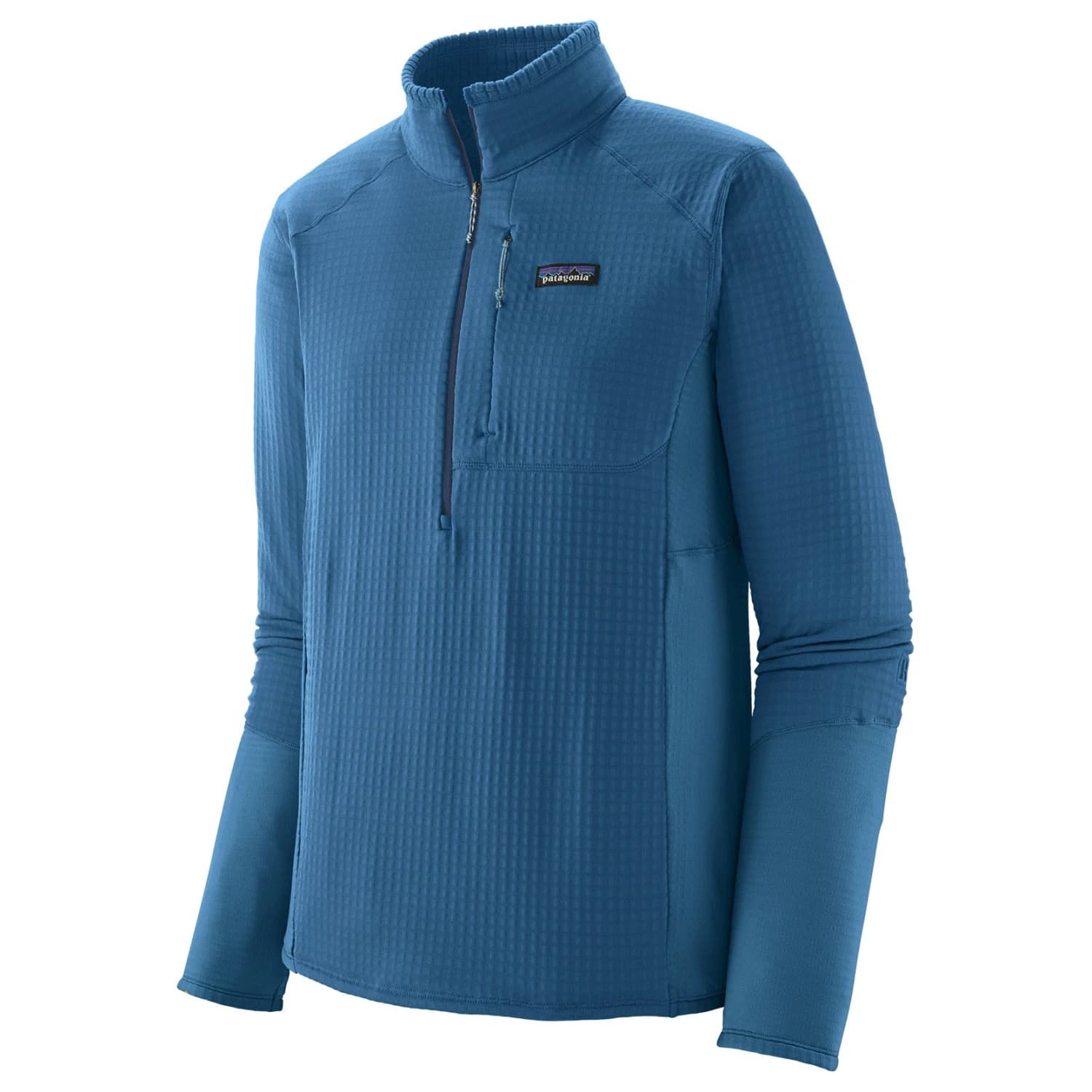 Мъжки поларен пуловер Patagonia R1 P/O Fleece jumper - Aquatic Blue