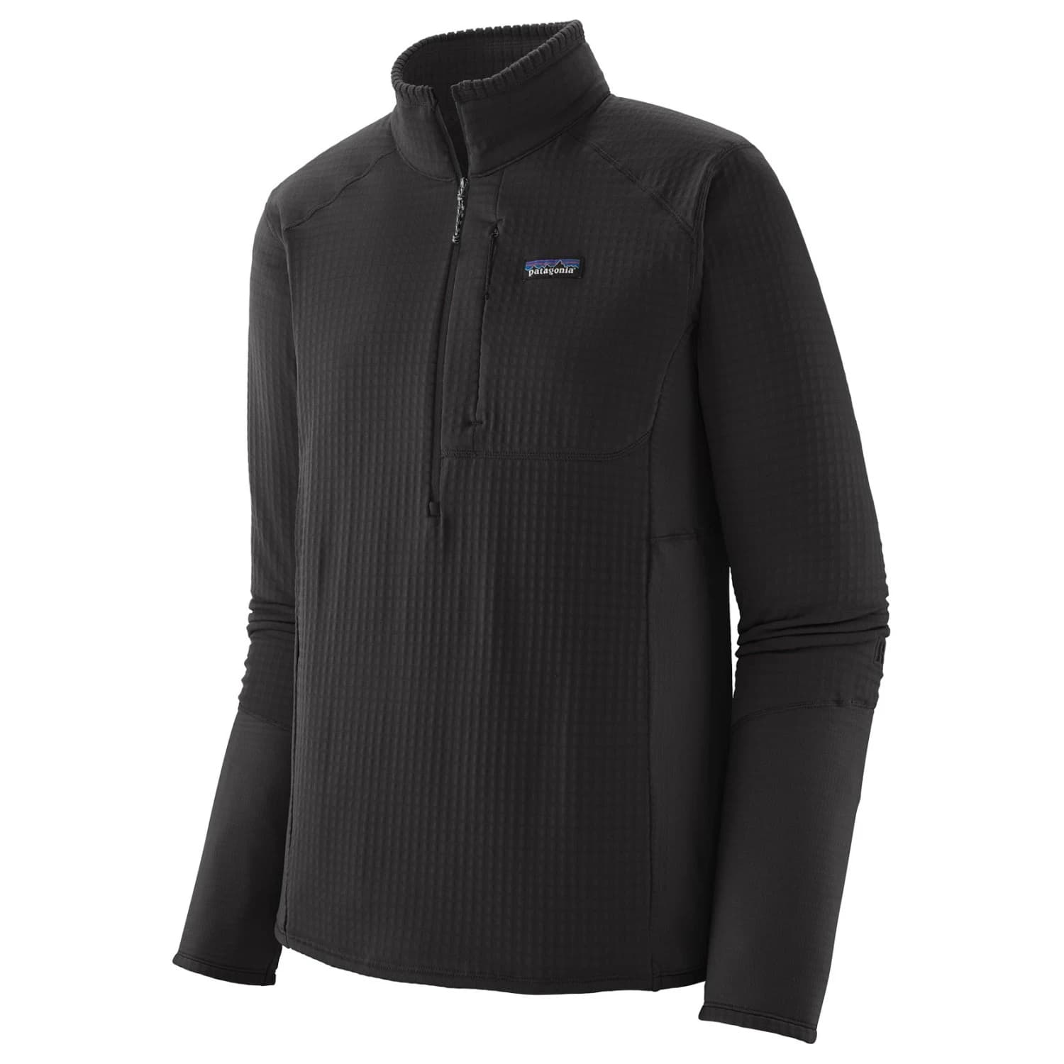 Мъжки поларен пуловер Patagonia R1 P/O Fleece jumper - Black / Black