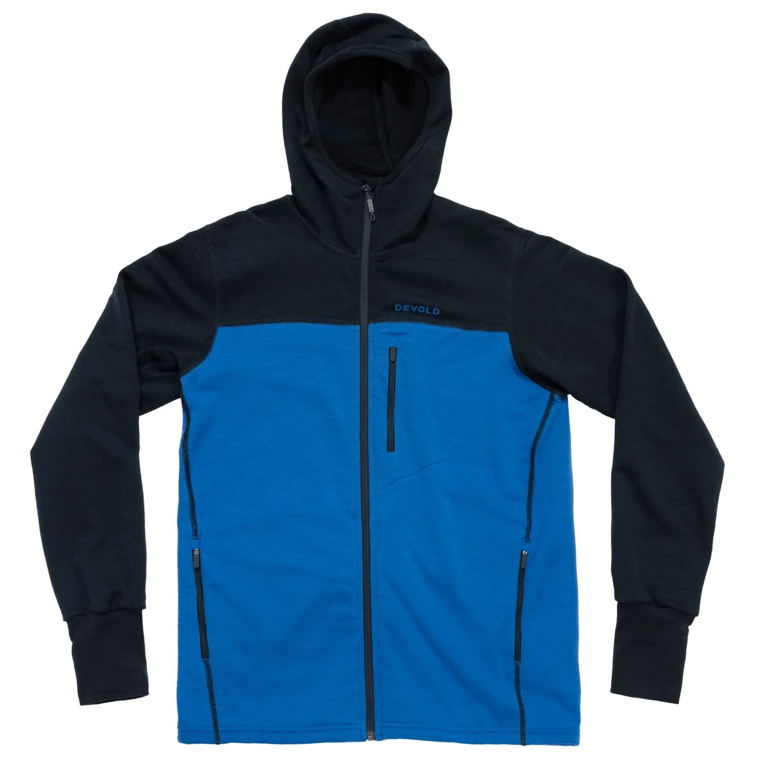 Мъжко вълнено яке Devold Explorer Merino Hooded Jacket Merino jacket - Royal / Ink
