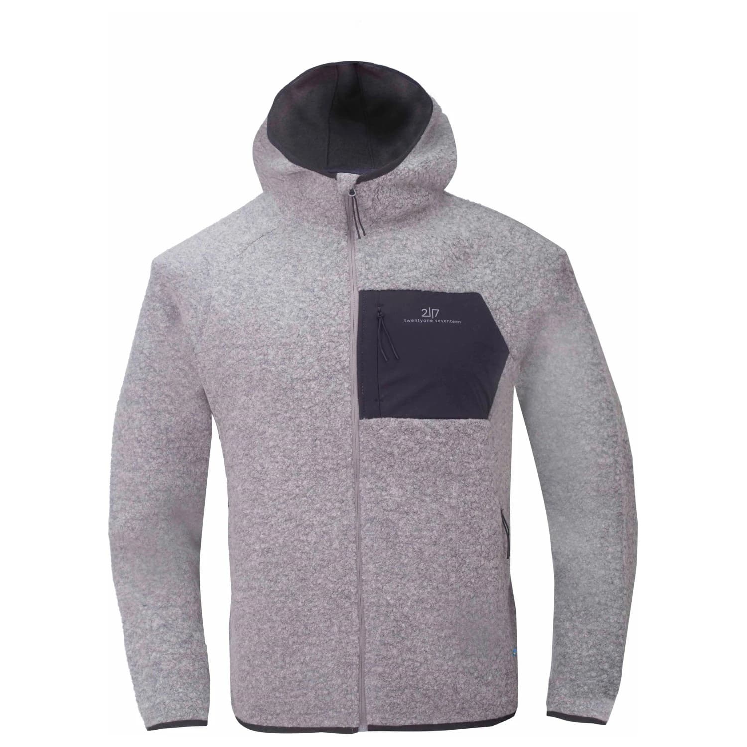 Мъжко вълнено яке 2117 of Sweden Skord Pile Hoodie Fleece jacket - Grey