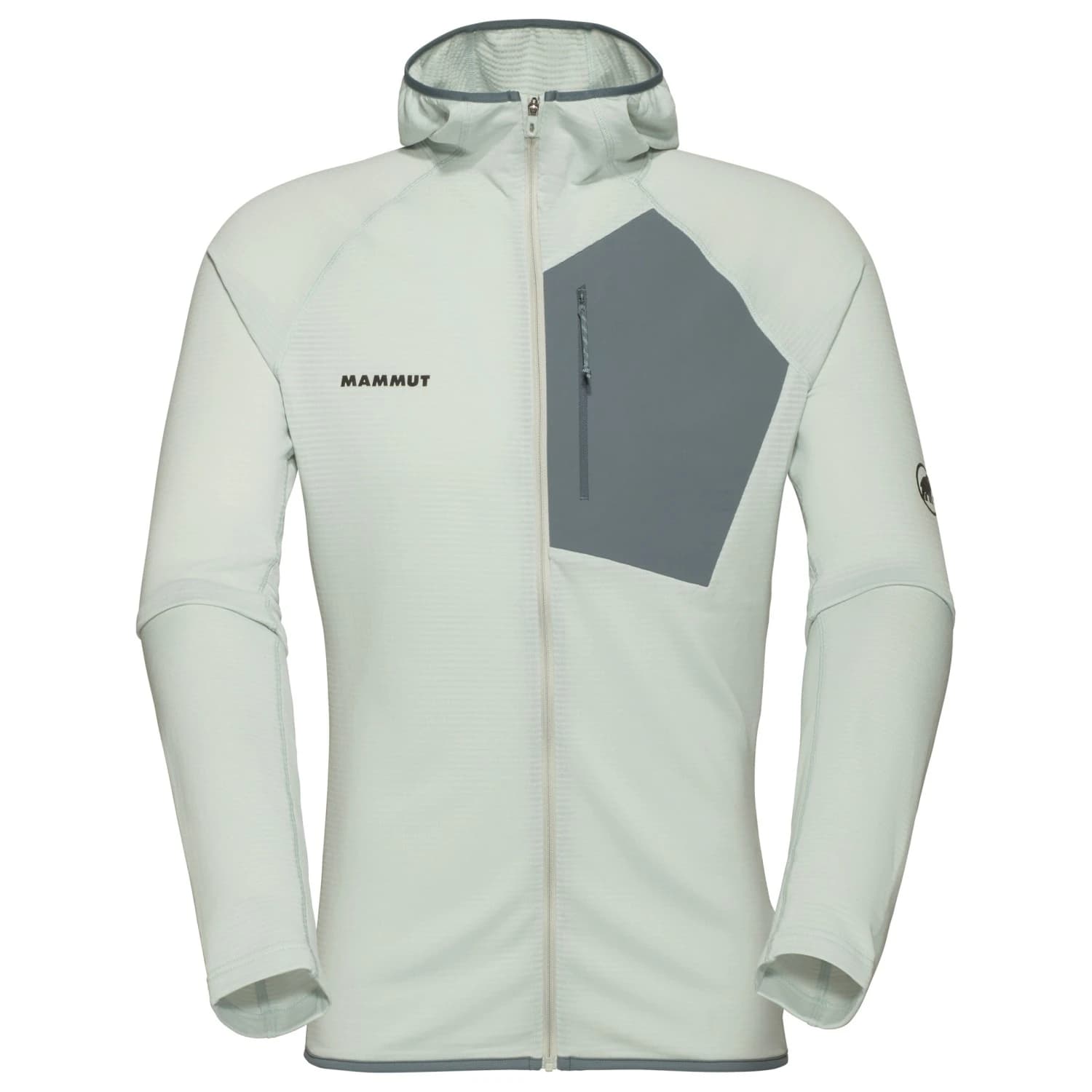 Мъжко поларено яке Mammut Aenergy Light ML Hooded Jacket Fleece jacket - Silver Sage / Strata