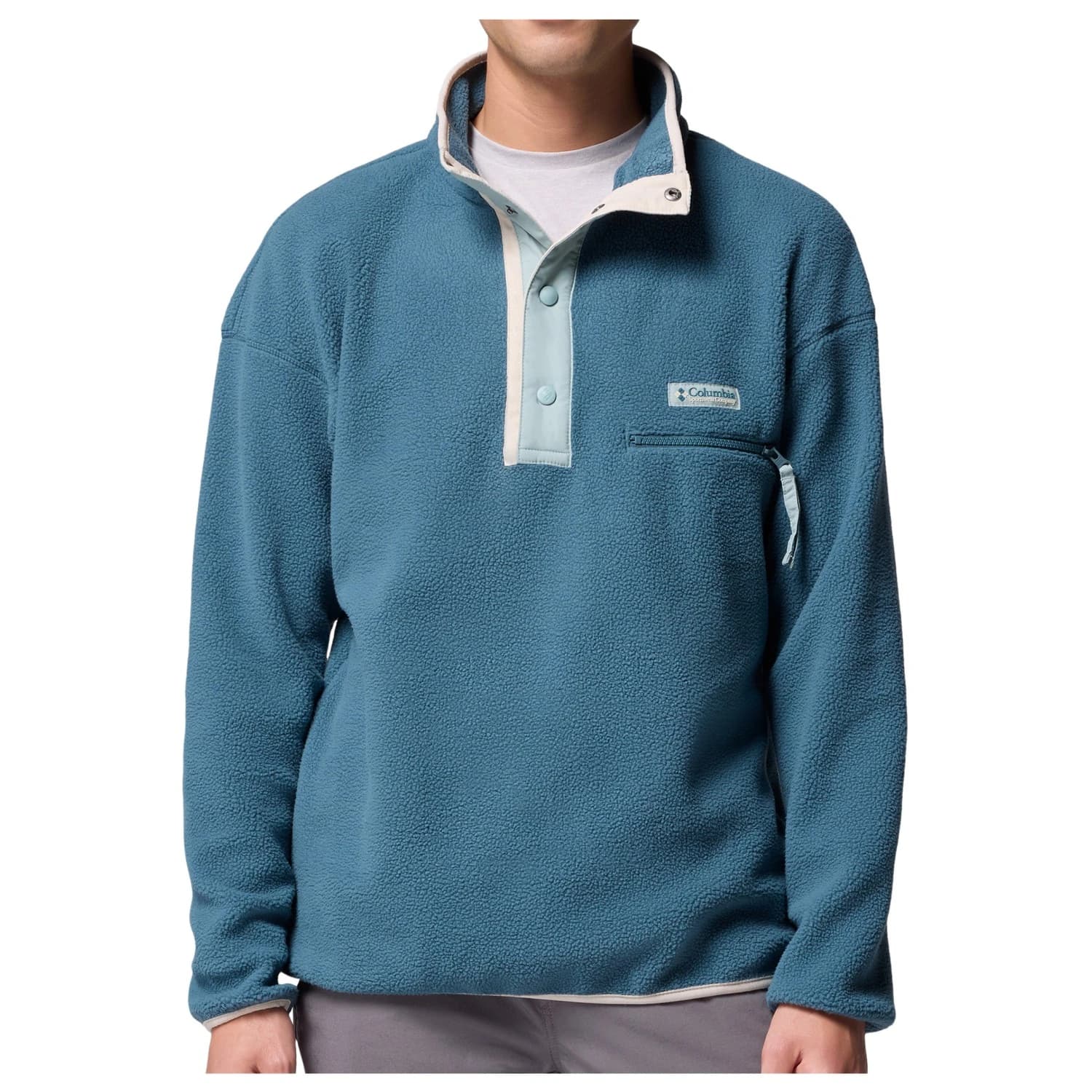 Мъжки поларен пуловер Columbia Helvetia II Half Snap Fleece Fleece jumper - Everblue