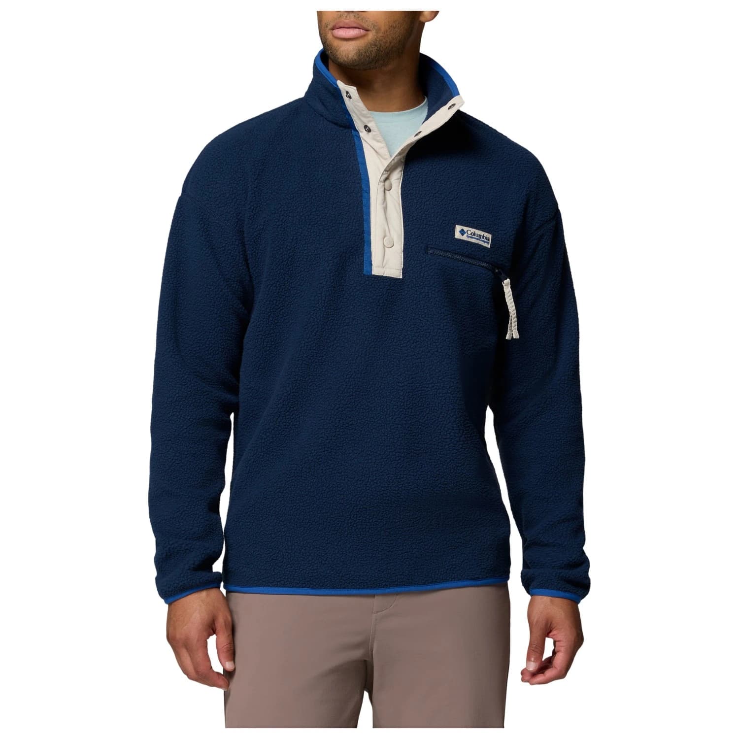 Мъжки поларен пуловер Columbia Helvetia II Half Snap Fleece Fleece jumper - Collegiate Navy