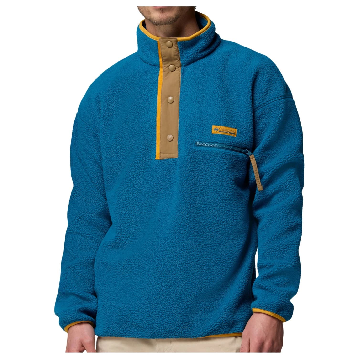 Мъжки поларен пуловер Columbia Helvetia II Half Snap Fleece Fleece jumper - Phoenix Blue