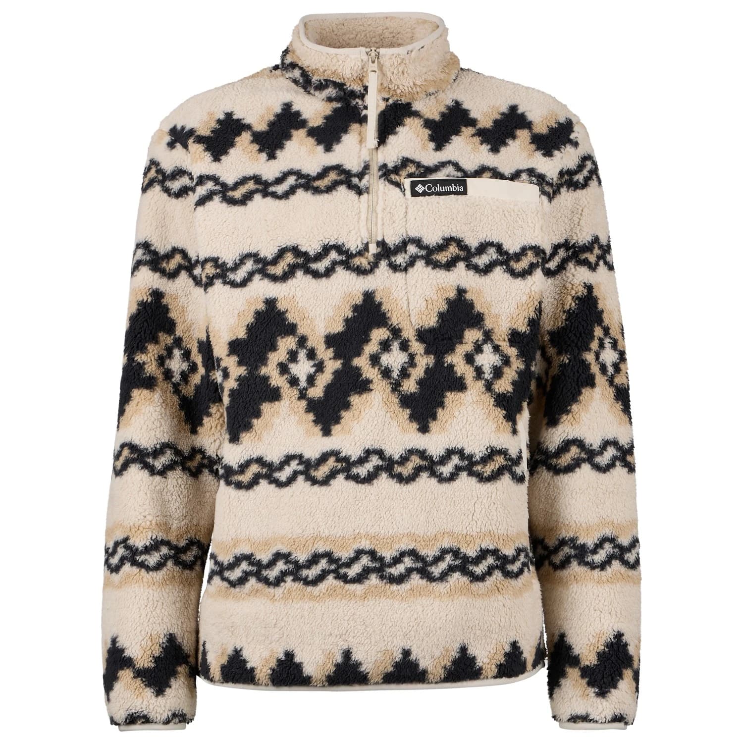 Мъжки поларен пуловер Columbia Rugged Ridge High Pile Half Zip Fleece jumper - Dark Stone Knitknot