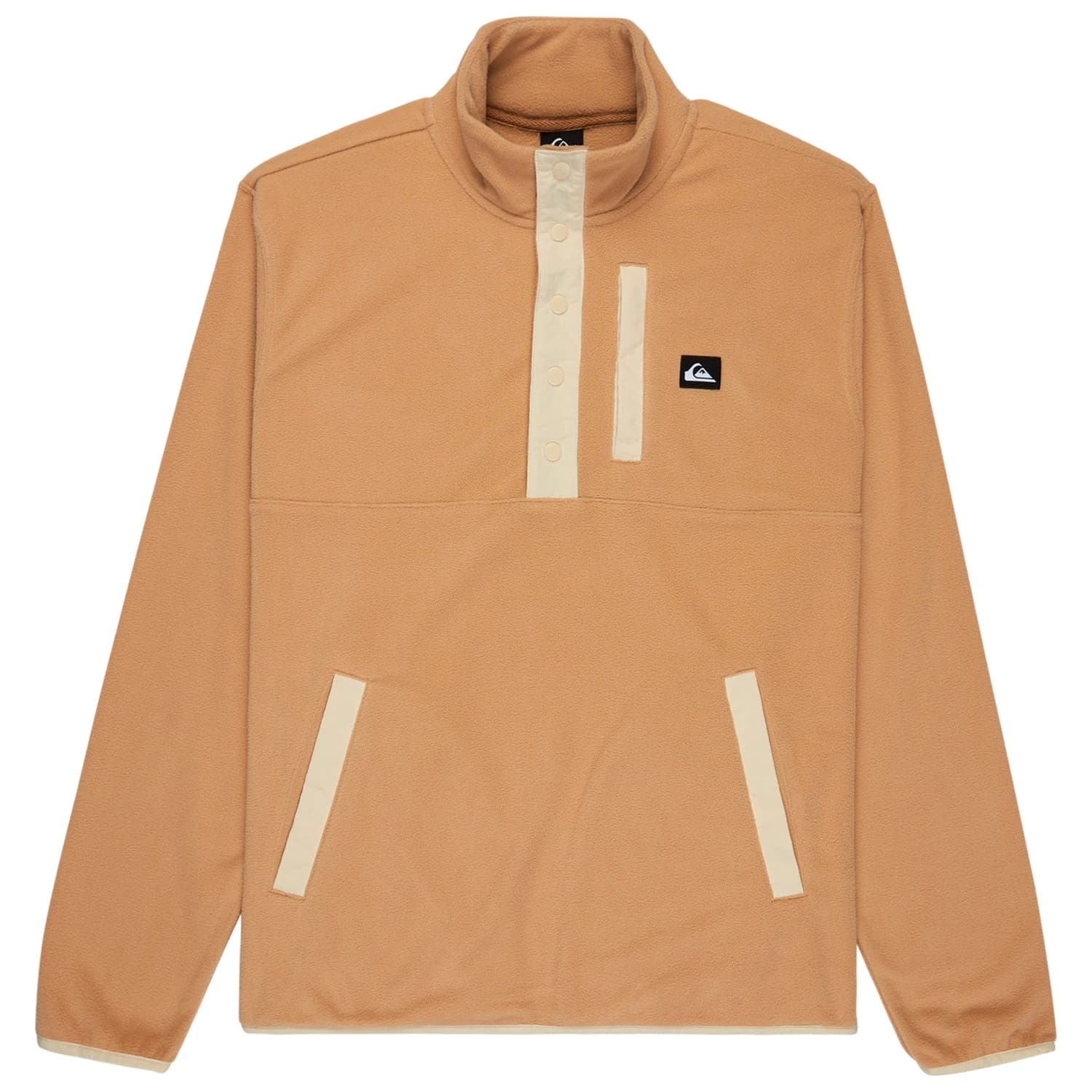 Мъжки поларен пуловер Quiksilver No Destination Half Snap Fleece jumper - Khaki