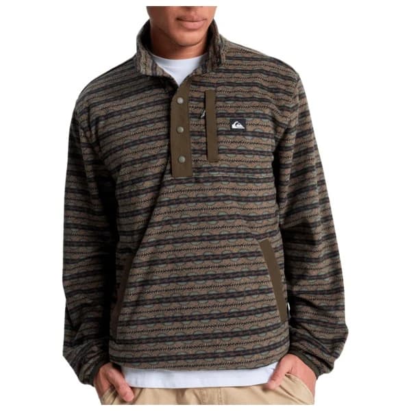 Мъжки поларен пуловер Quiksilver No Destination Half Snap Fleece jumper - No Destination Grape Leaf