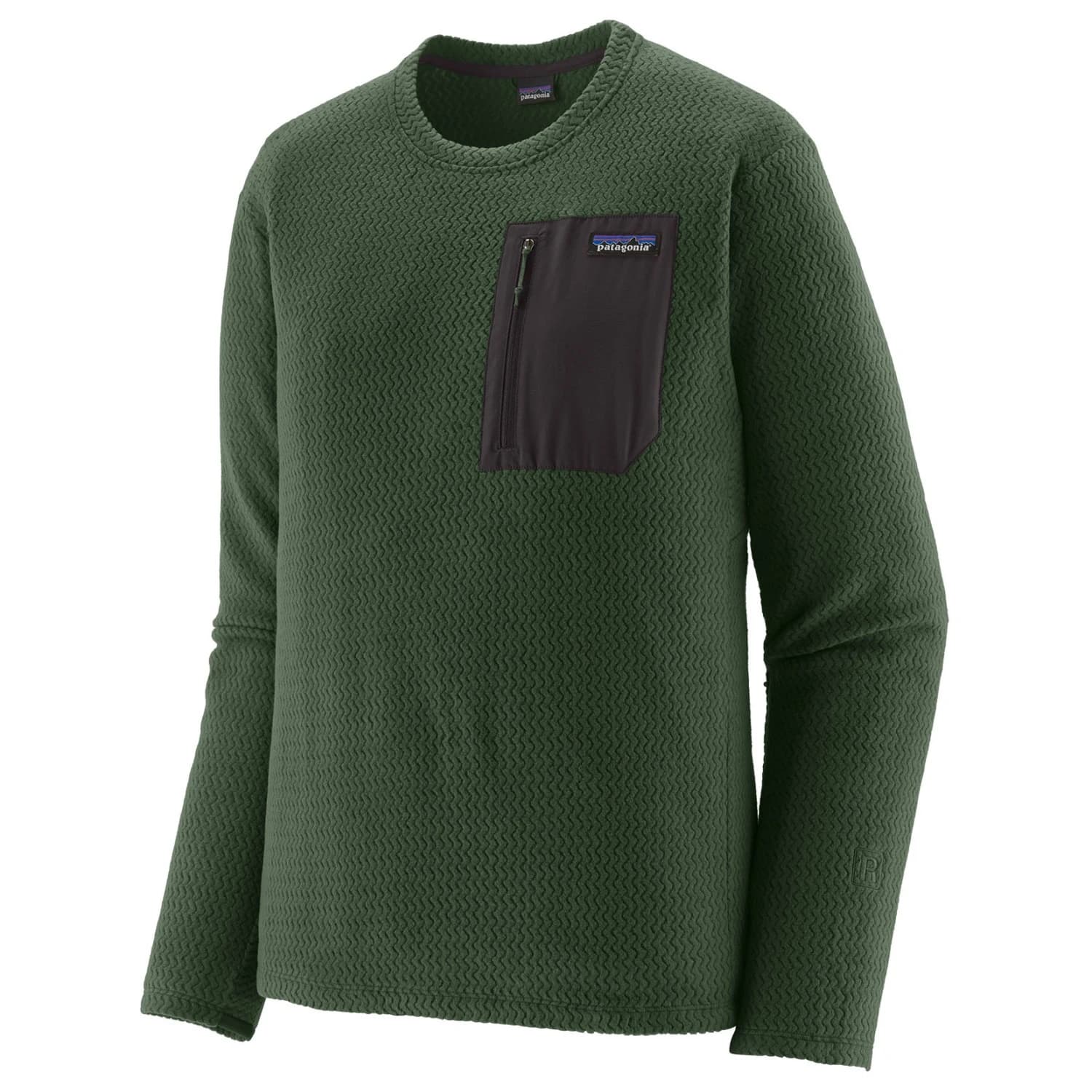 Мъжки пуловер Patagonia R1 Air Crew Fleece jumper - Treeline Green