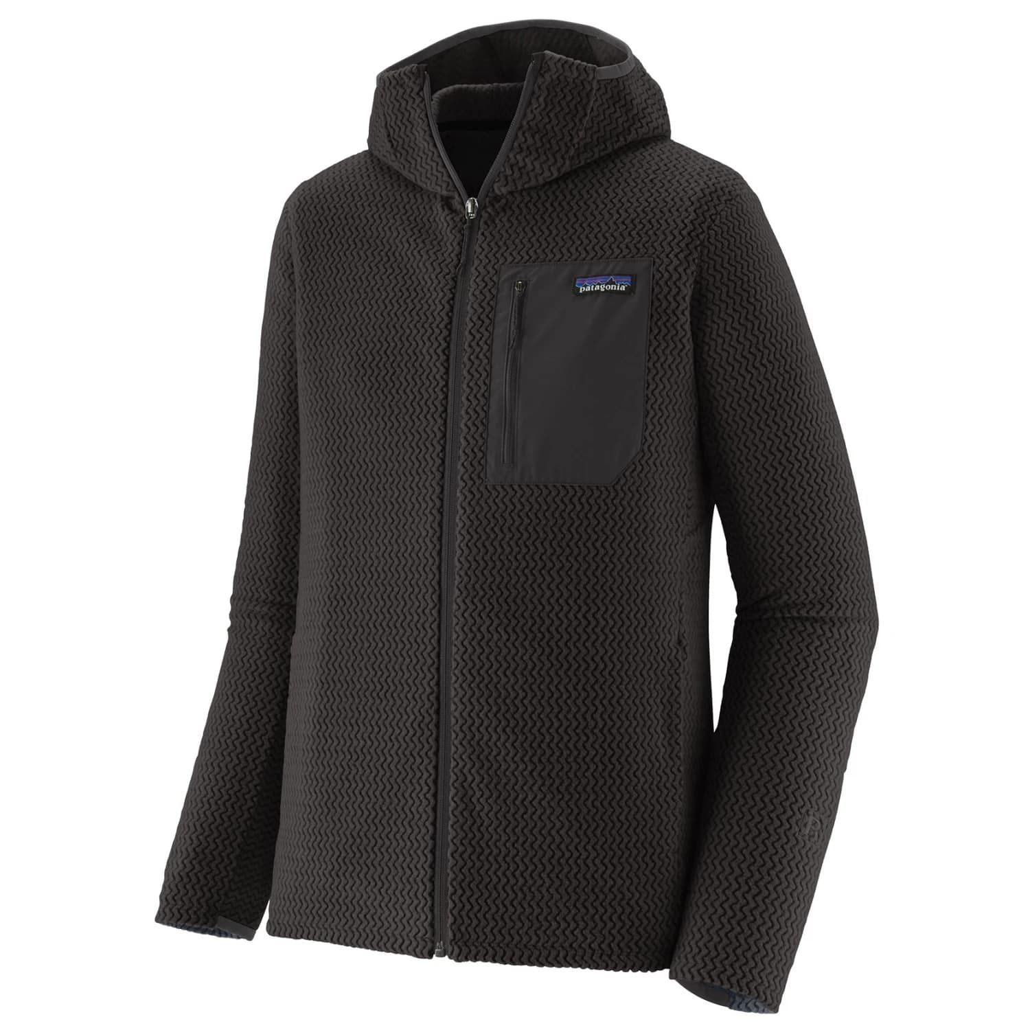 Мъжко поларено яке Patagonia R1 Air Full-Zip Hoody Fleece jacket - Black