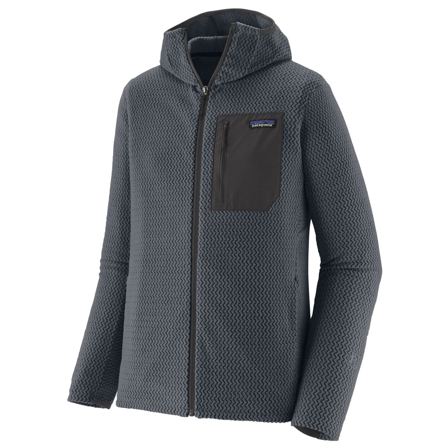Мъжко поларено яке Patagonia R1 Air Full-Zip Hoody Fleece jacket - Smolder Blue