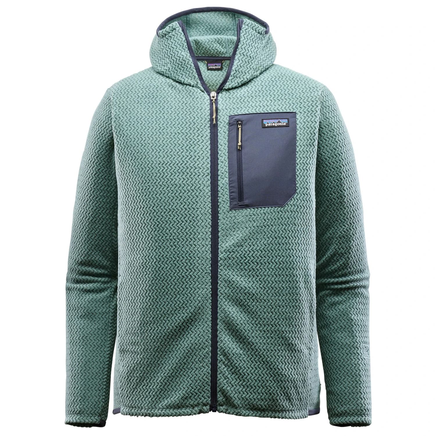 Мъжко поларено яке Patagonia R1 Air Full-Zip Hoody Fleece jacket - Blue Sage