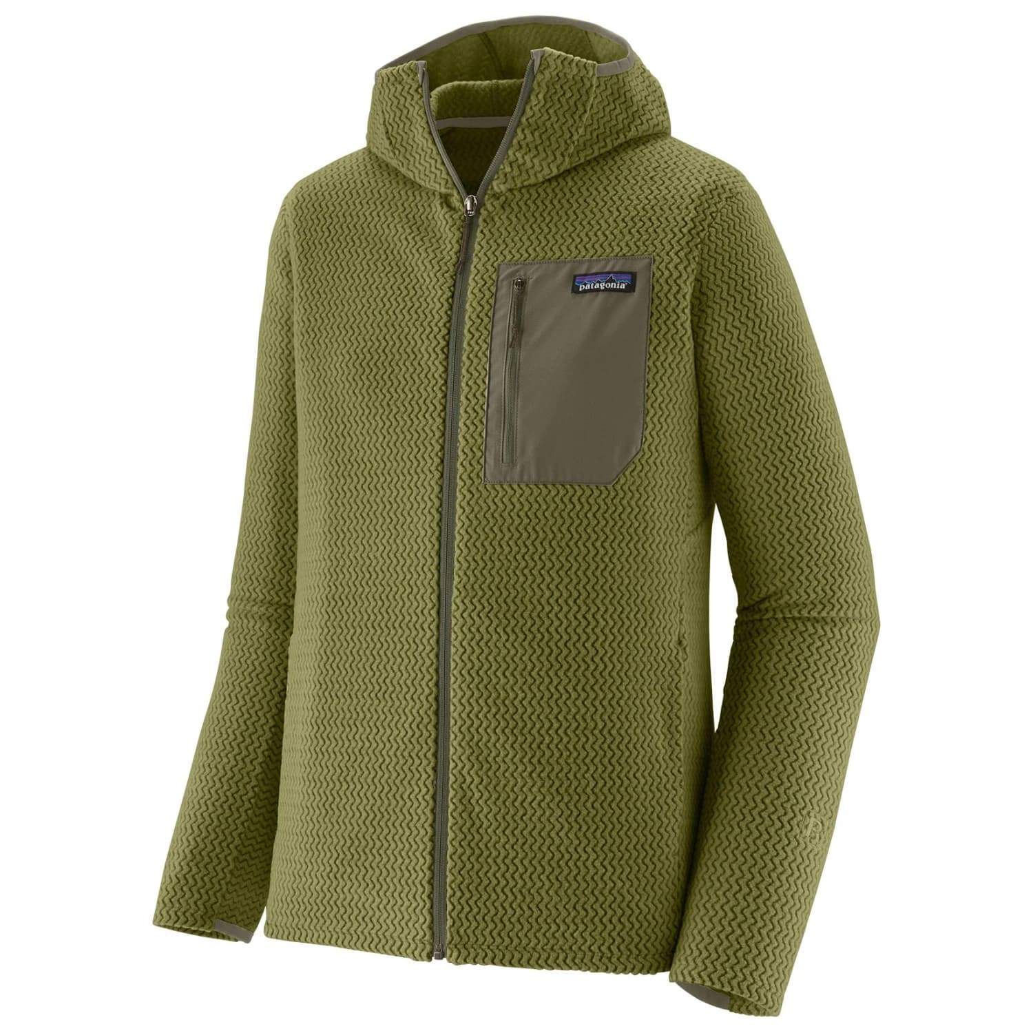Мъжко поларено яке Patagonia R1 Air Full-Zip Hoody Fleece jacket - Caper Green