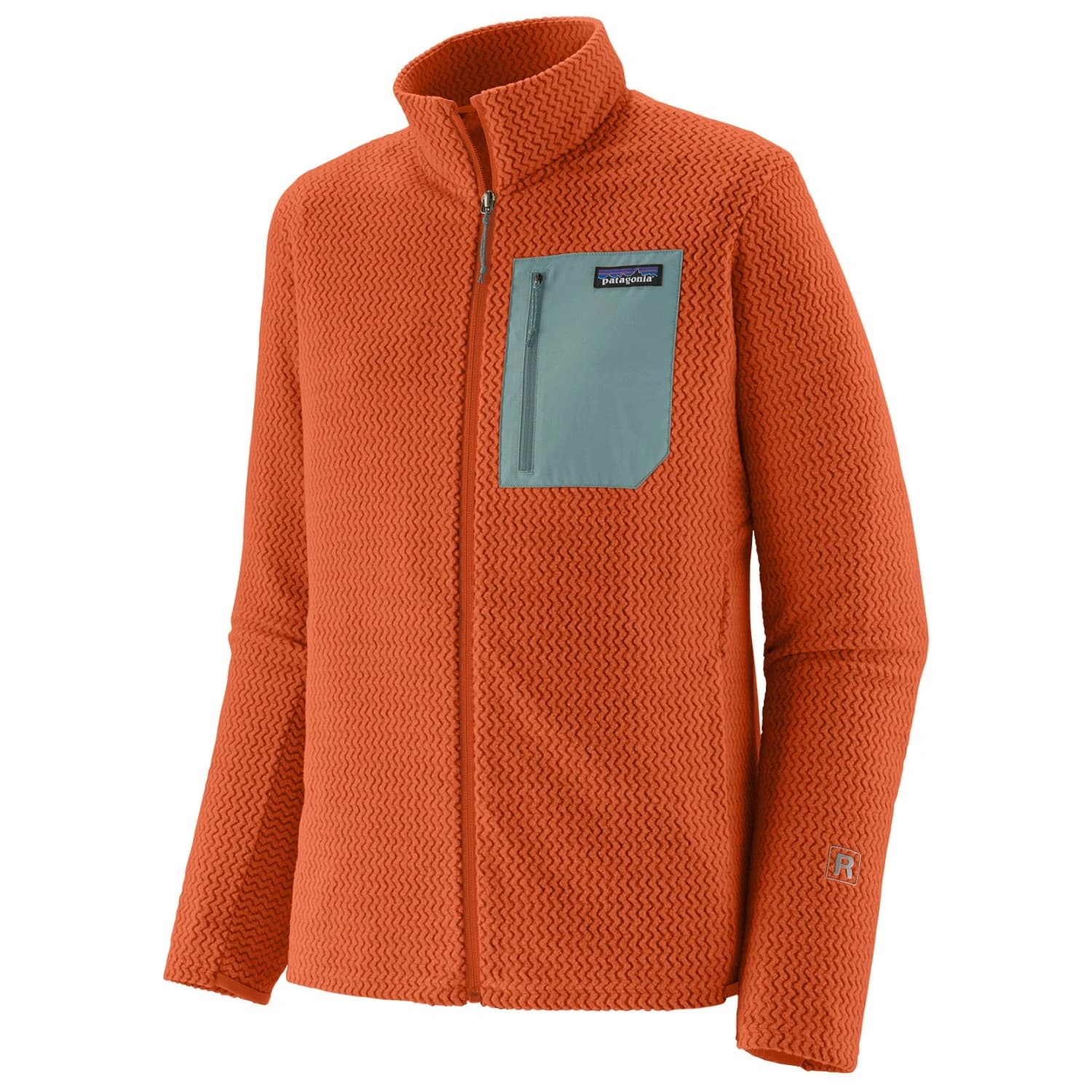 Мъжко поларено яке Patagonia R1 Air Jacket Fleece jacket - Coal Orange