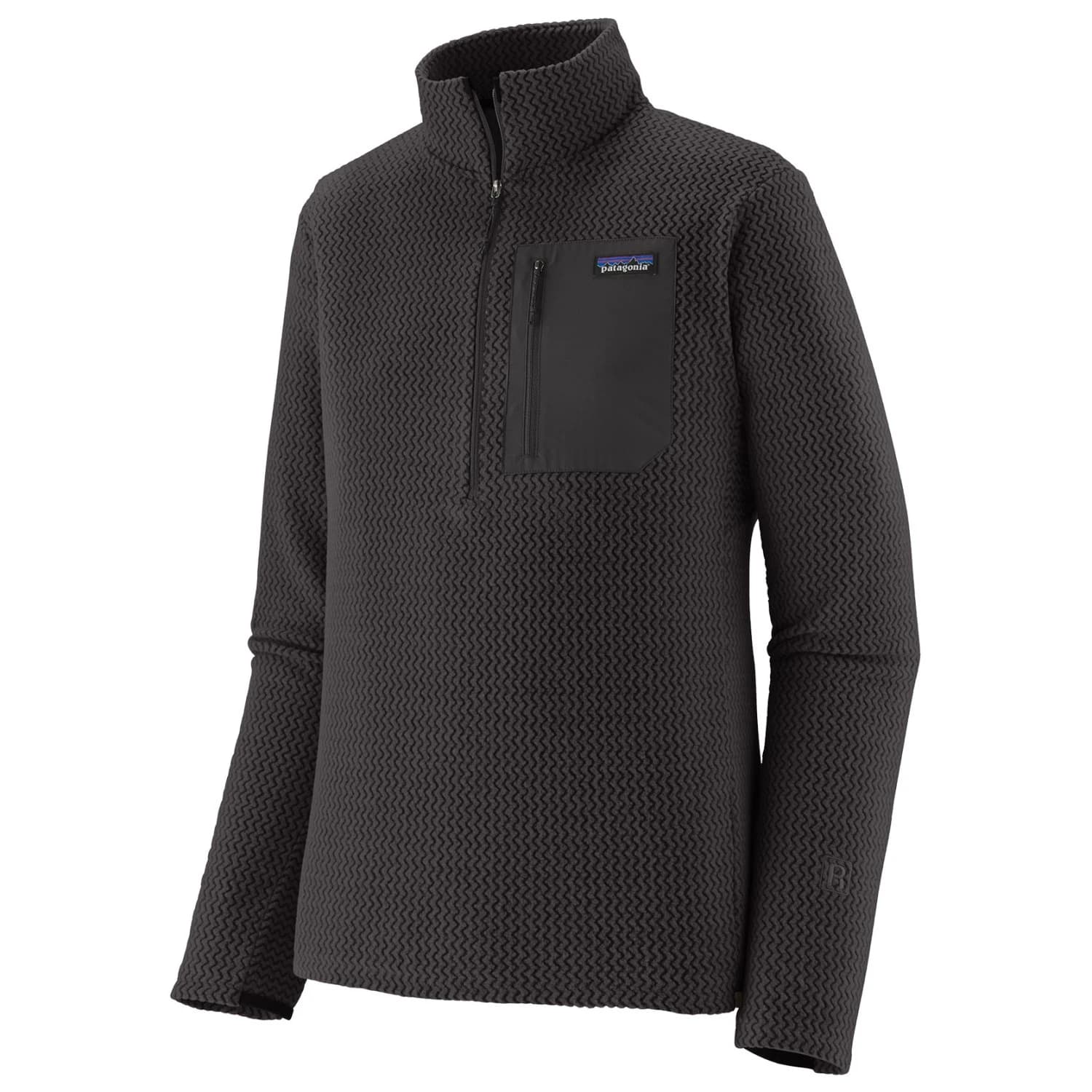 Мъжки поларен пуловер Patagonia R1 Air Zip Neck Fleece jumper - Black