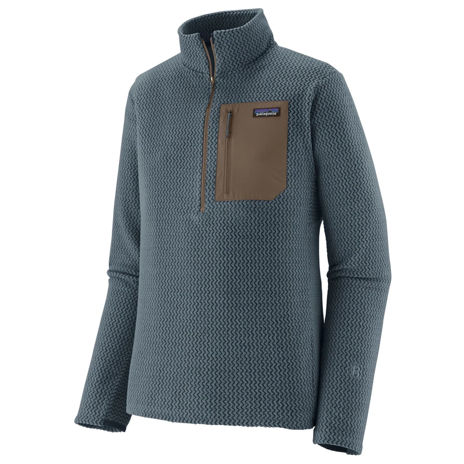 Мъжки поларен пуловер Patagonia R1 Air Zip Neck Fleece jumper - Summit Blue