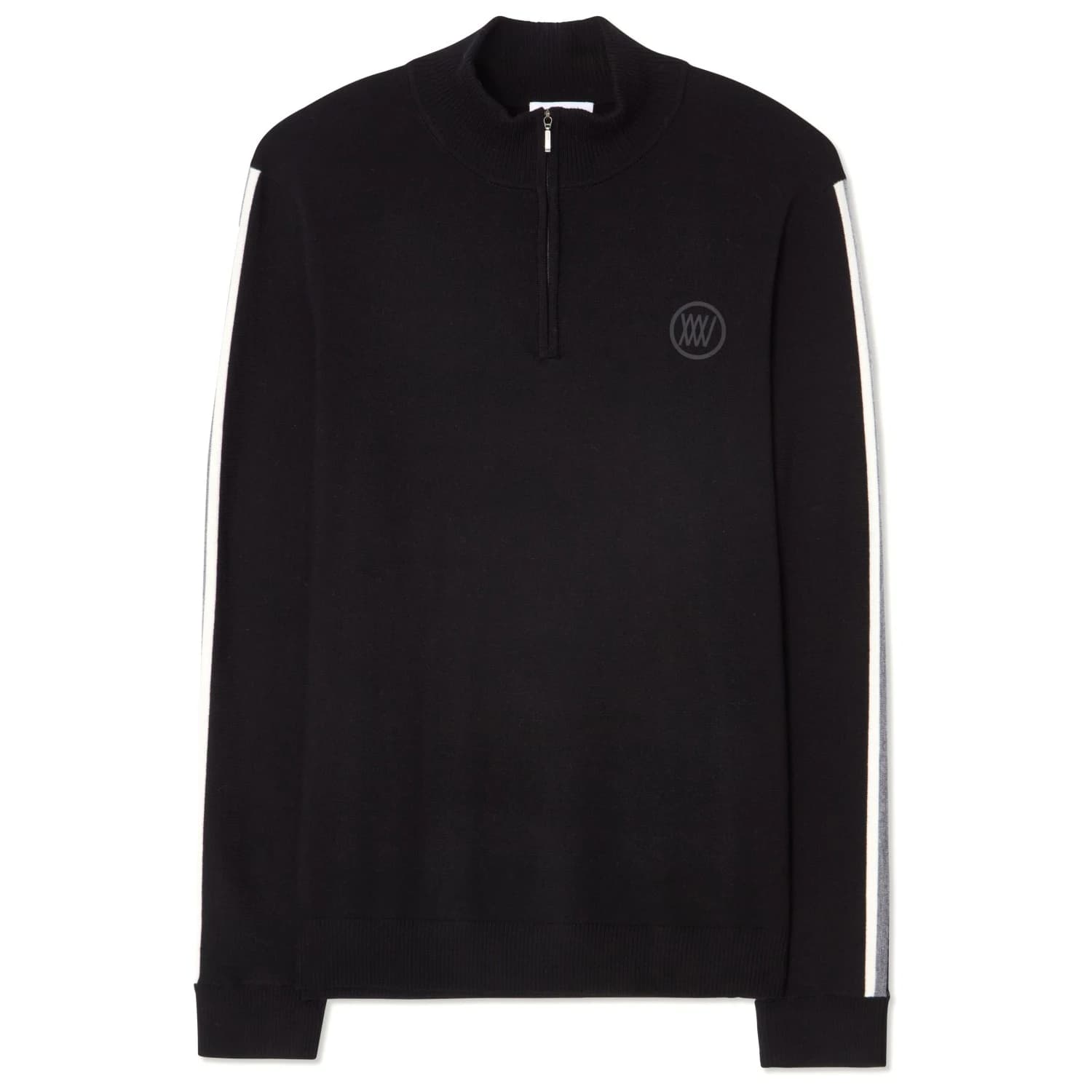 Мъжки вълнен пуловер We norwegians FreeBird ZipUp Wool jumper - Black