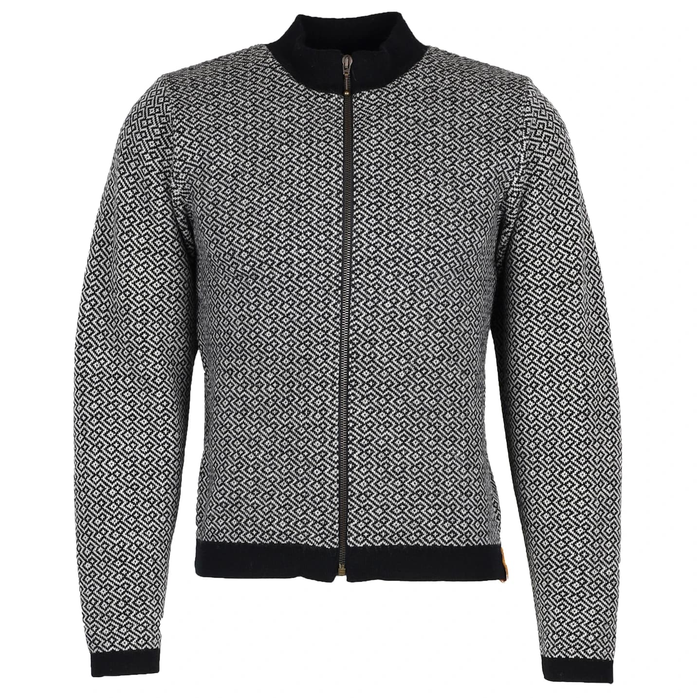 Мъжко вълнено яке Albmerino Jacke Wolly Wool jacket - Schwarz / Rohweiss