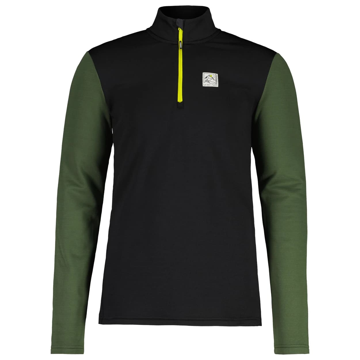 Мъжки поларен пуловер Maloja CesarM. Fleece jumper - Deep Black Multi