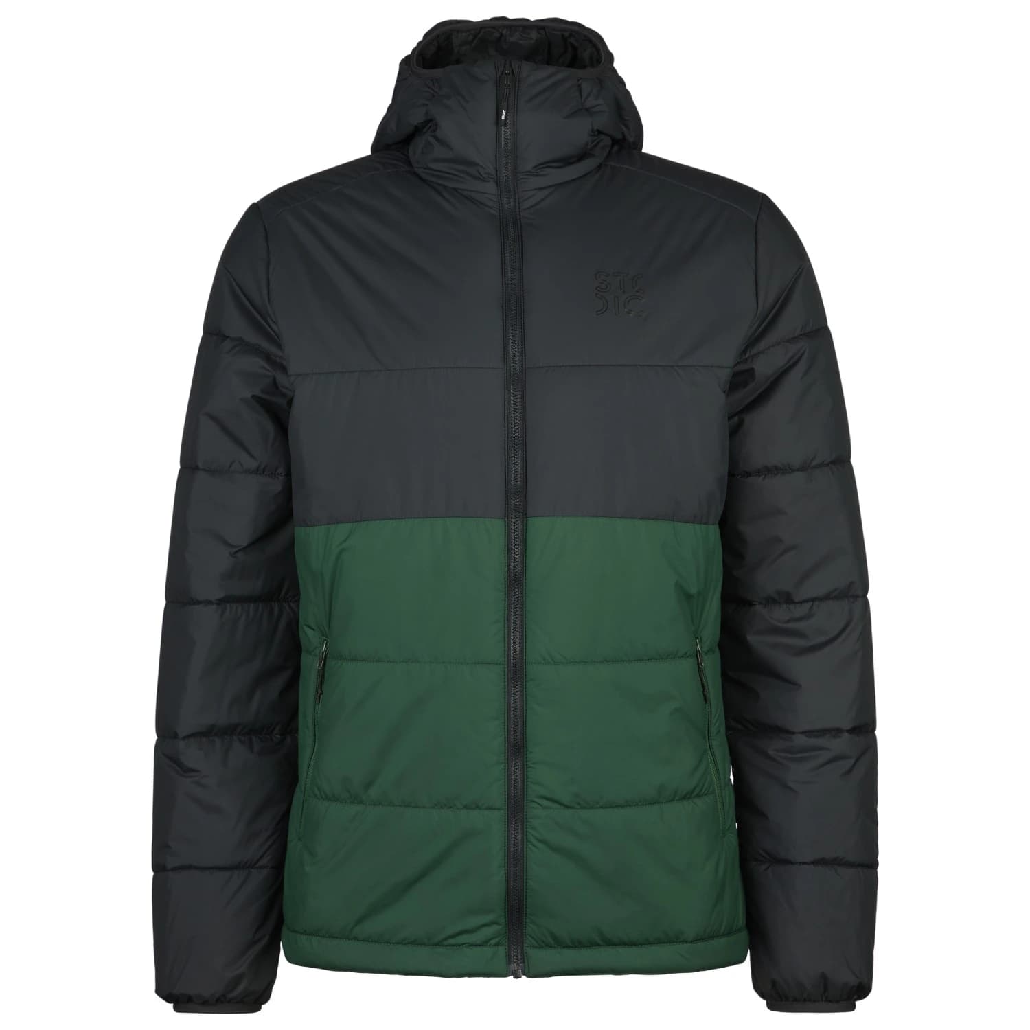 Мъжко вълнено яке Stoic MountainWool120 StorboSt. II Hoody Insulation jacket - Black / New Pine Green
